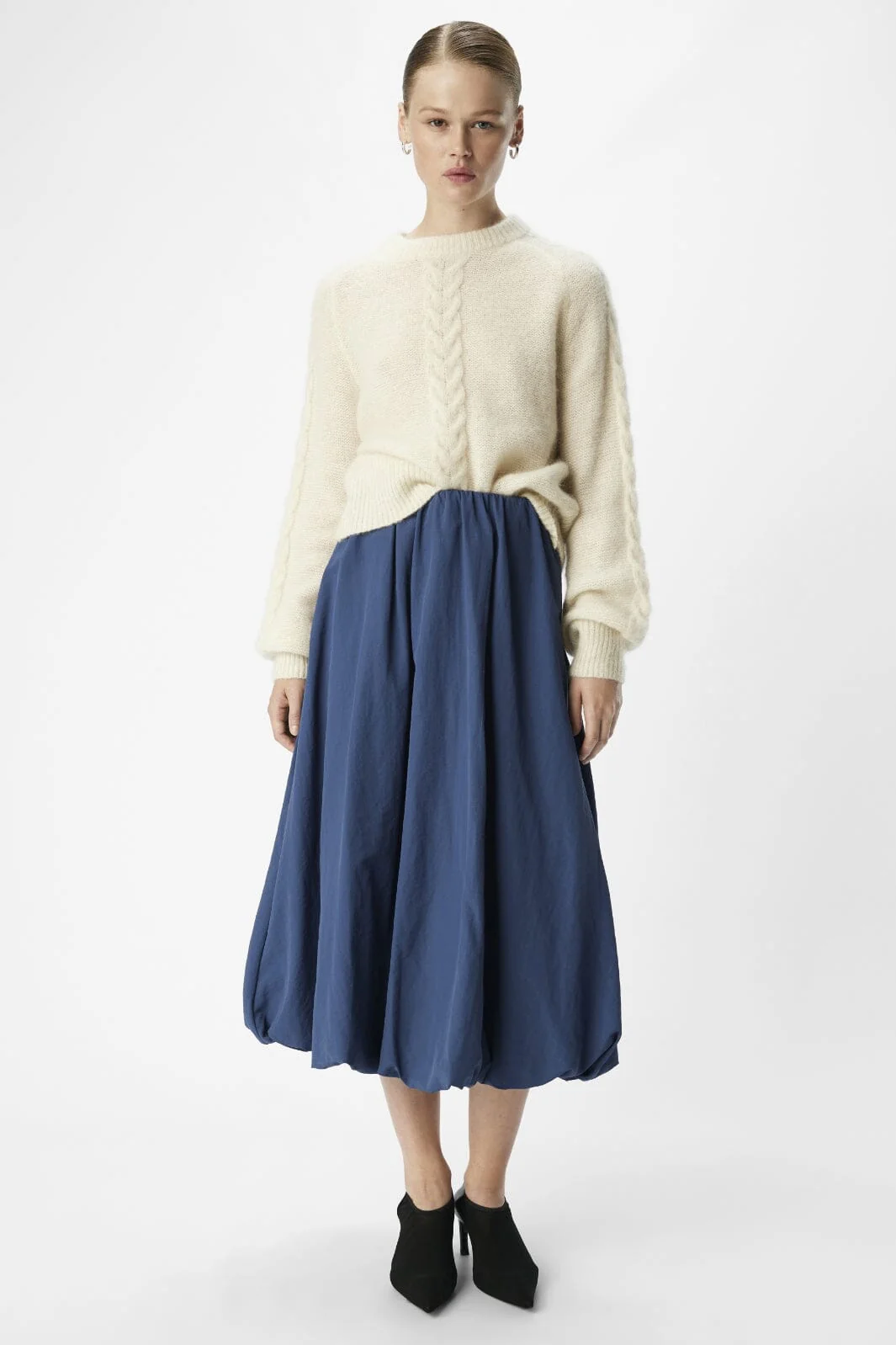 Object - Objetta Long Baloon Skirt - 4788493 Dark Denim - Image 5