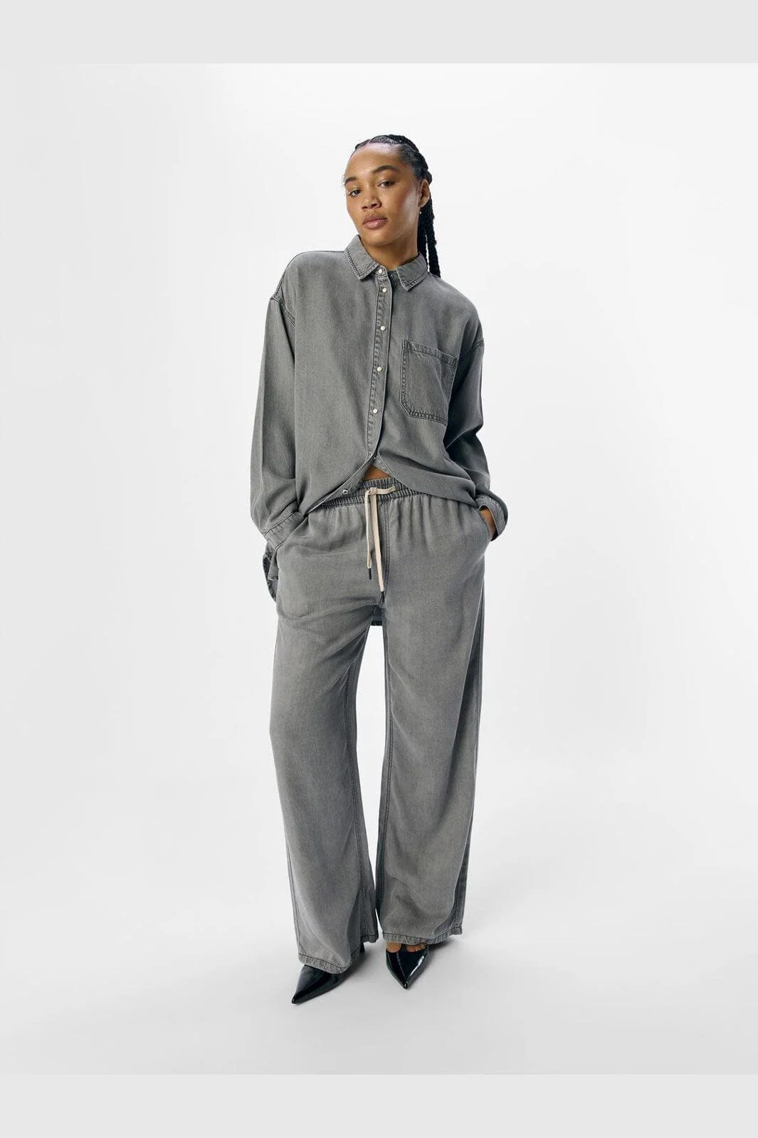 Object - Objframe Pants 132 - 4766639 Light Grey Denim - Image 3