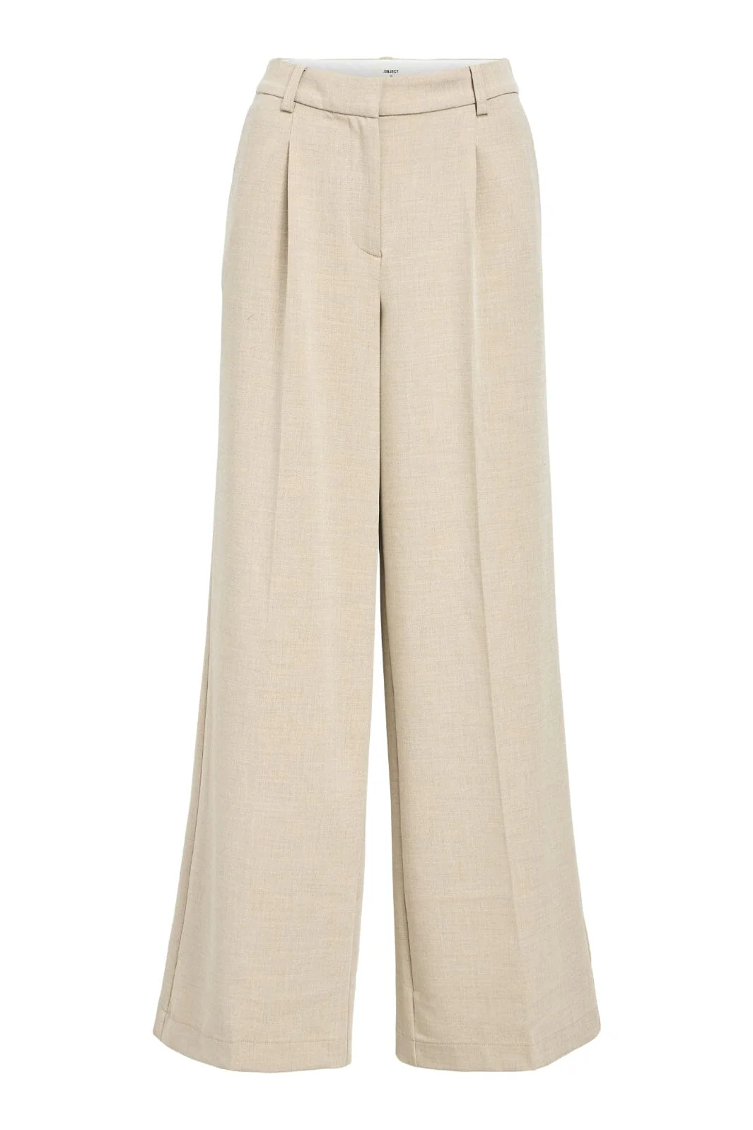 Object - Objivy Wide Pant - 4789059 Tannin Melange