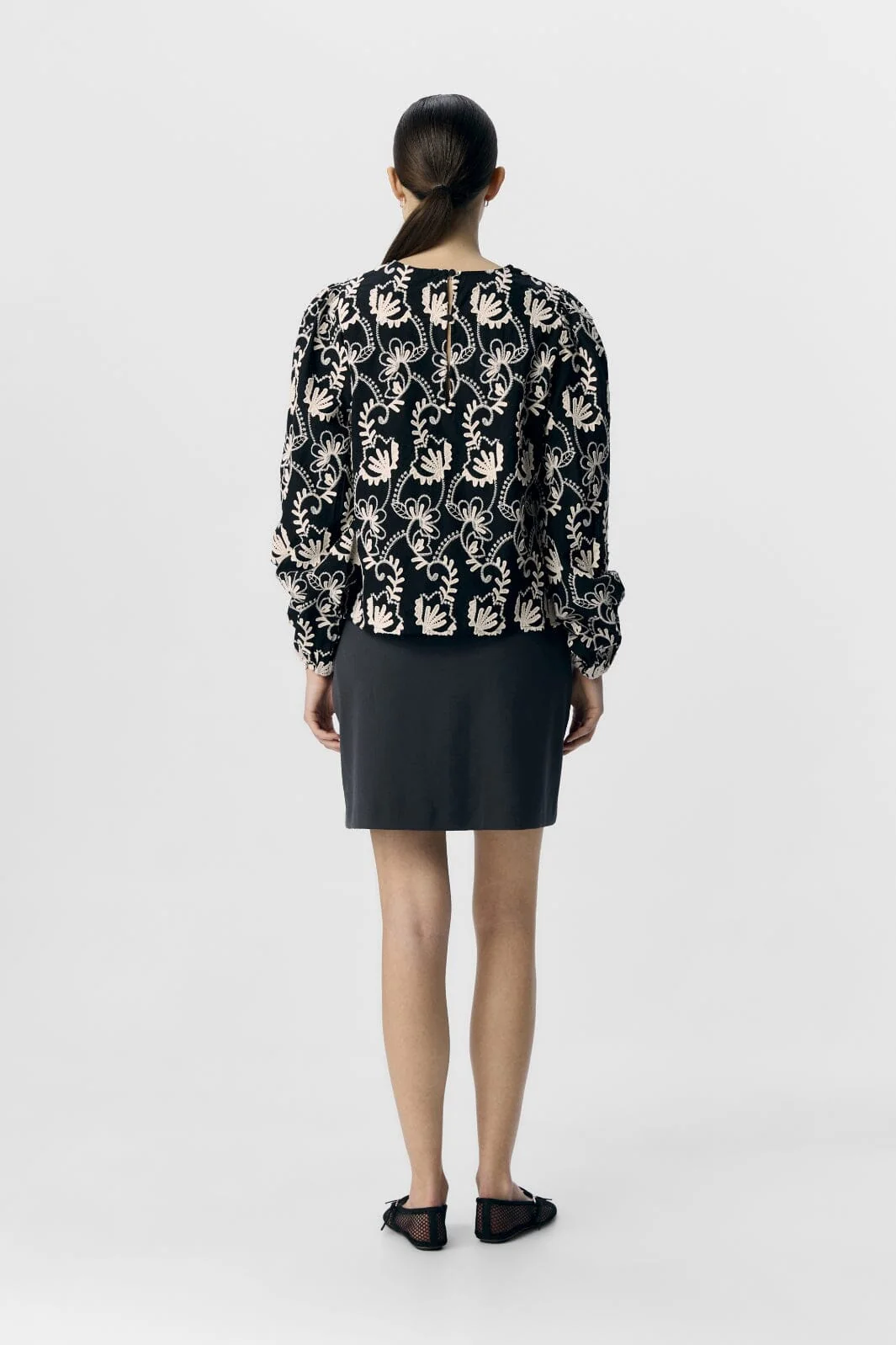 Object - Objmya Re L/S Top - 4815532 Black Sandshell - Image 4