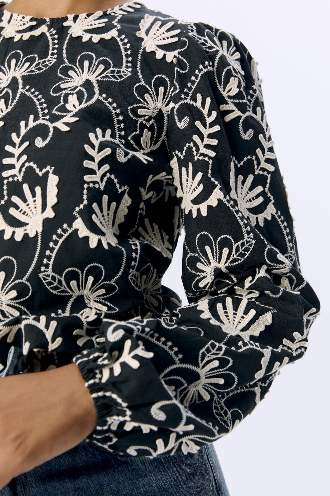 Object - Objmya Re L/S Top - 4815532 Black Sandshell - Image 5