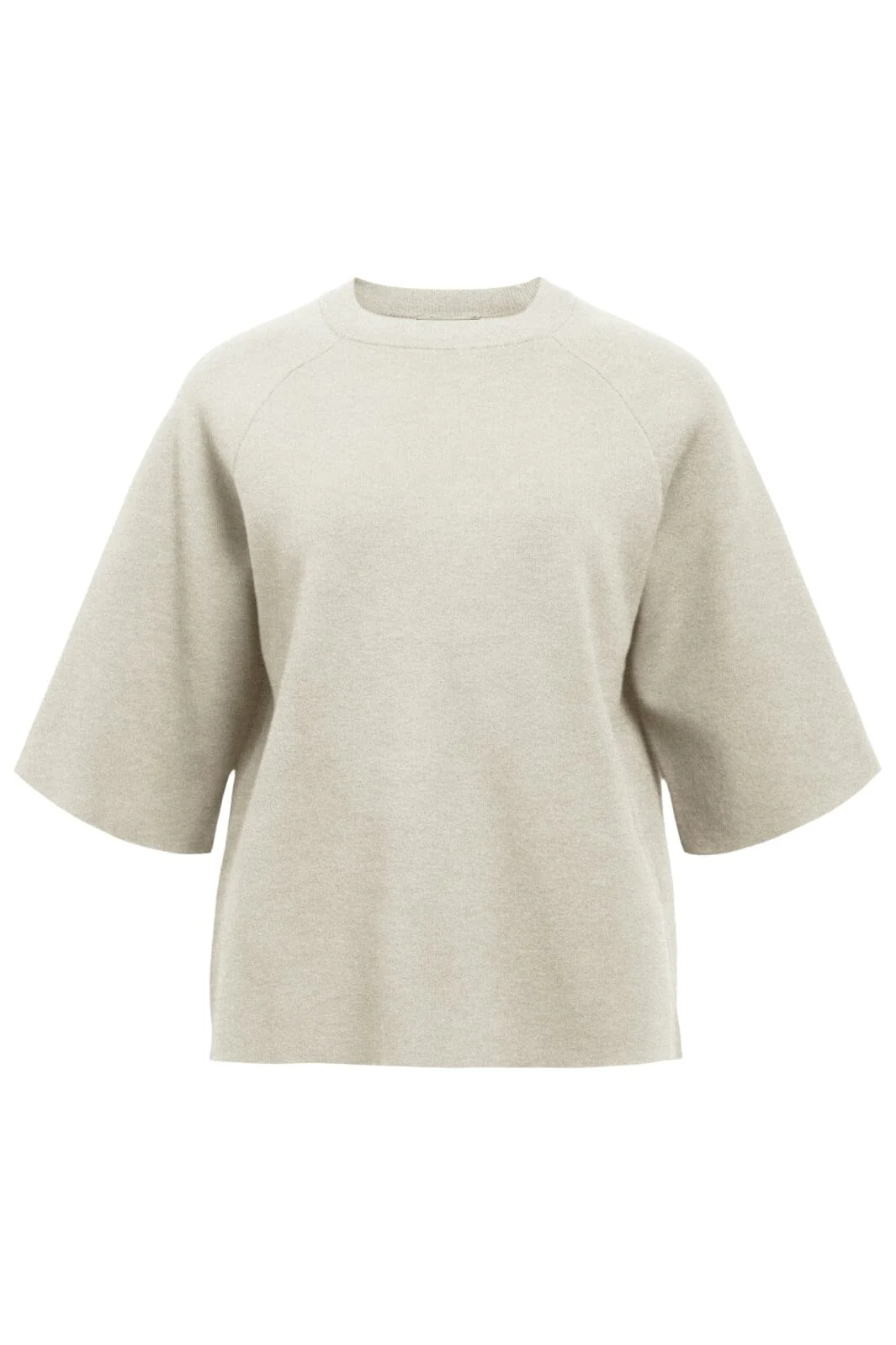 Object - Objreynard 2/4 Knit Pullover - 4856928 Silver Gray
