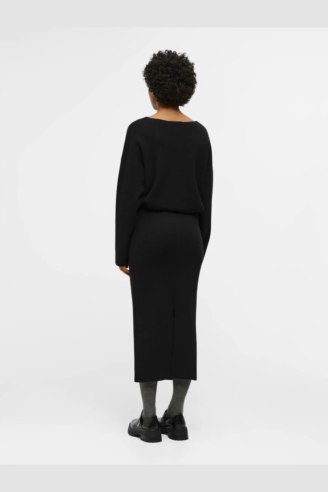 Object - Objreynard Knit Skirt - 4486517 Black - Image 4