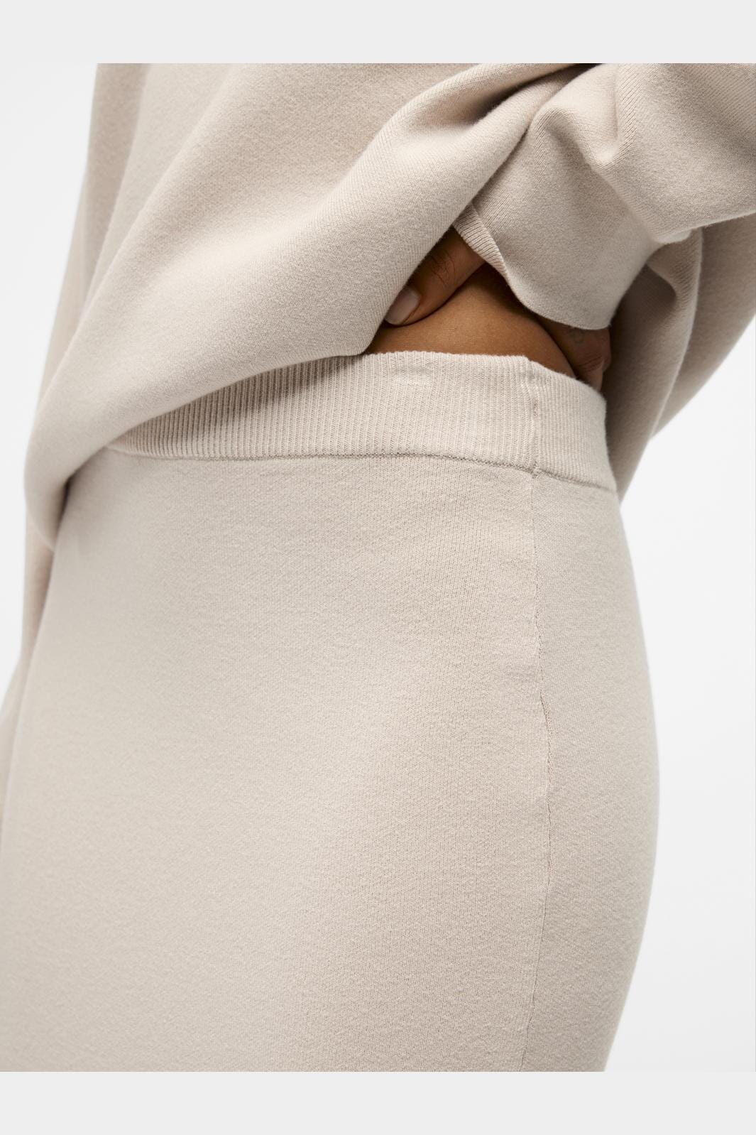 Object - Objreynard Knit Skirt - 4487647 Silver Gray - Image 5