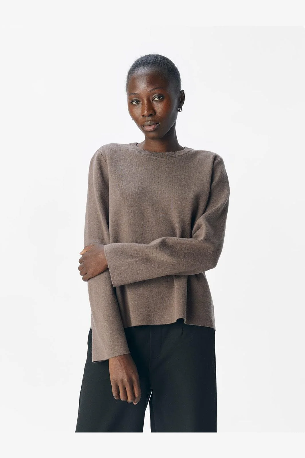 Object - Objreynard O-Neck Pullover - 4649719 Morel - Image 2