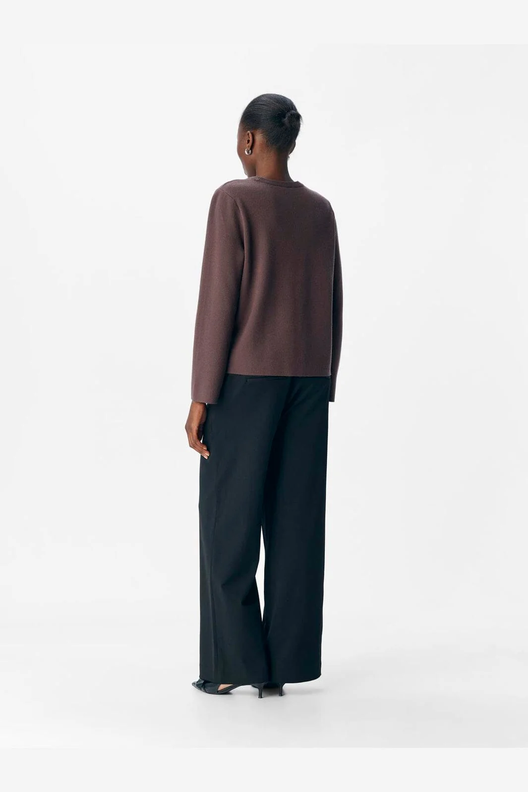 Object - Objreynard O-Neck Pullover - 4872681 Seal Brown - Image 4