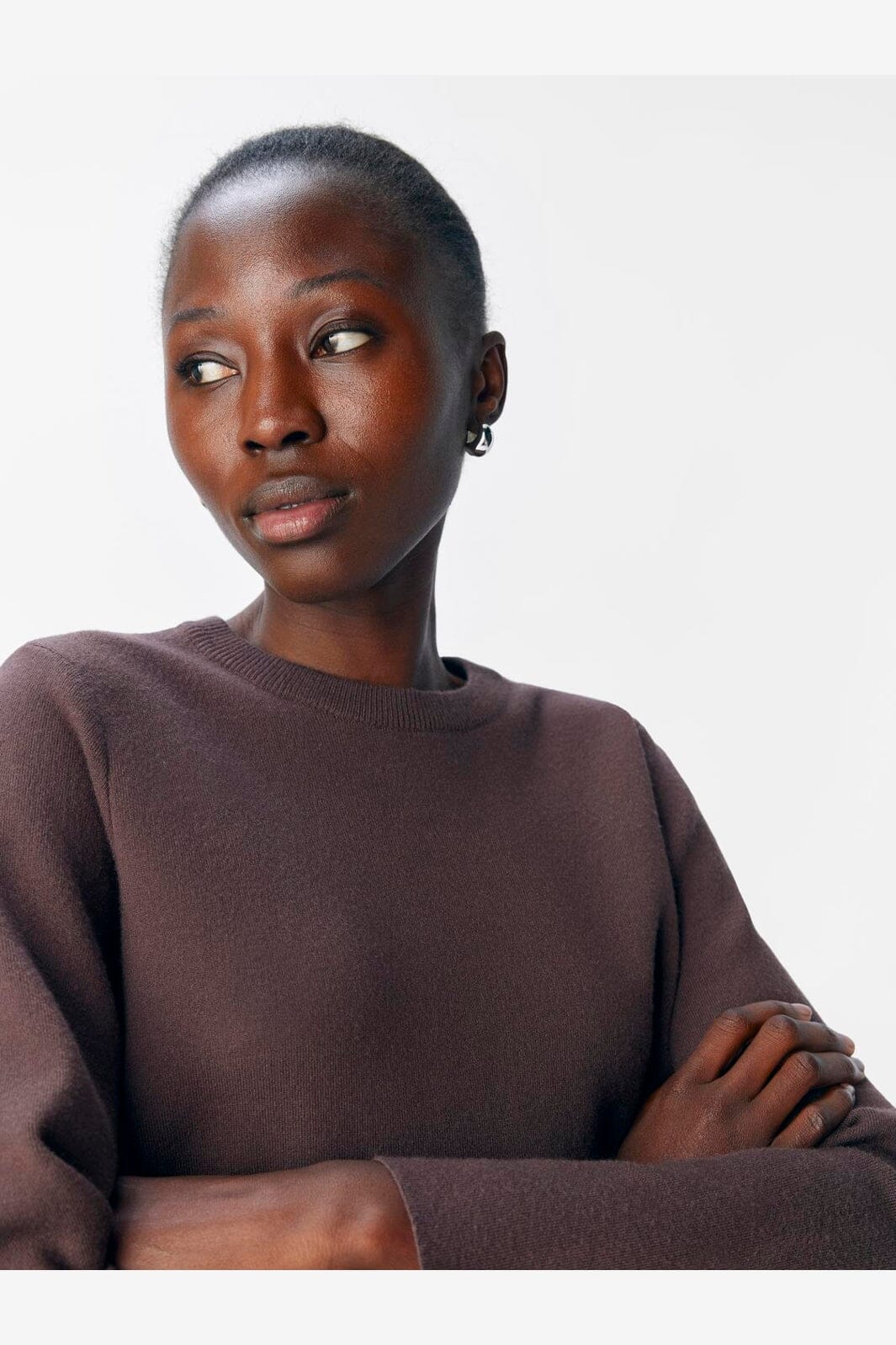 Object - Objreynard O-Neck Pullover - 4872681 Seal Brown - Image 5