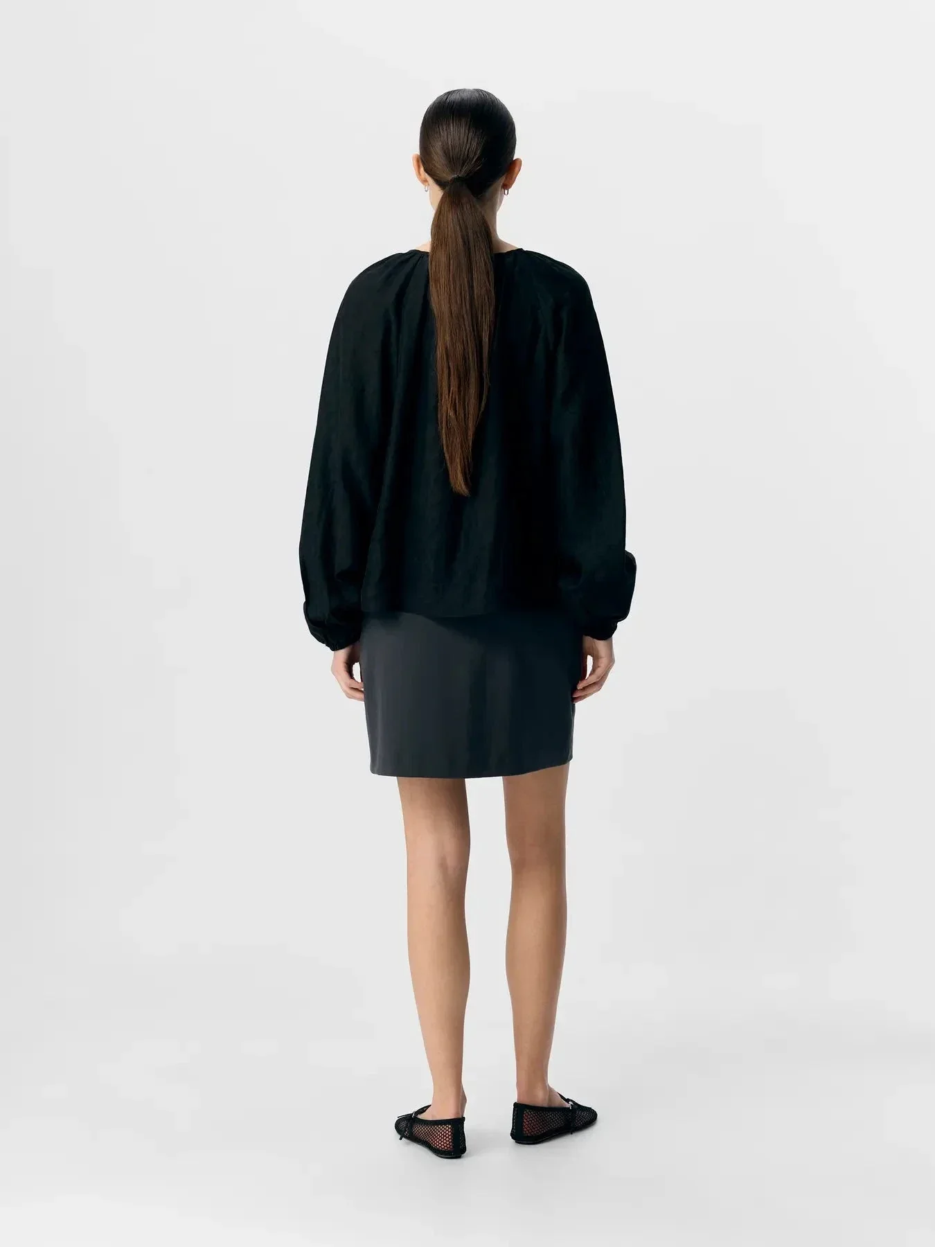 Object - Objtrue L/S Lo Blouse - 4856936 Black - Image 3