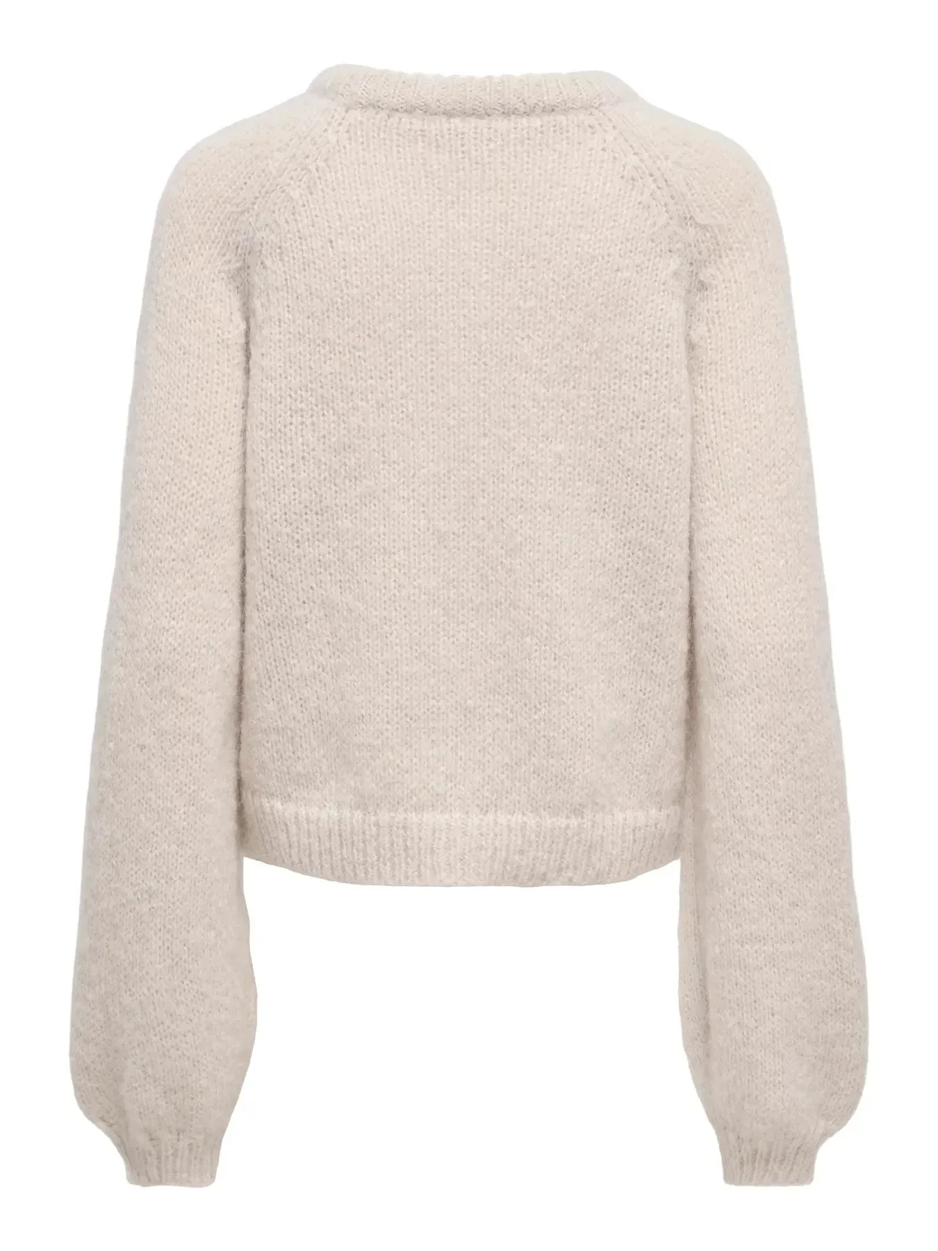 Only - Onlalyssa Ls Raglan Cardigan Nca Knt - 5074458 Pumice Stone Fmop Button - Image 2