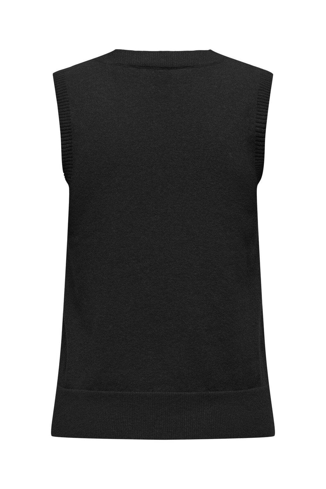 Only - Onlama Life Sl V-Neck Vest Cc Knt - 4958918 Black - Image 2