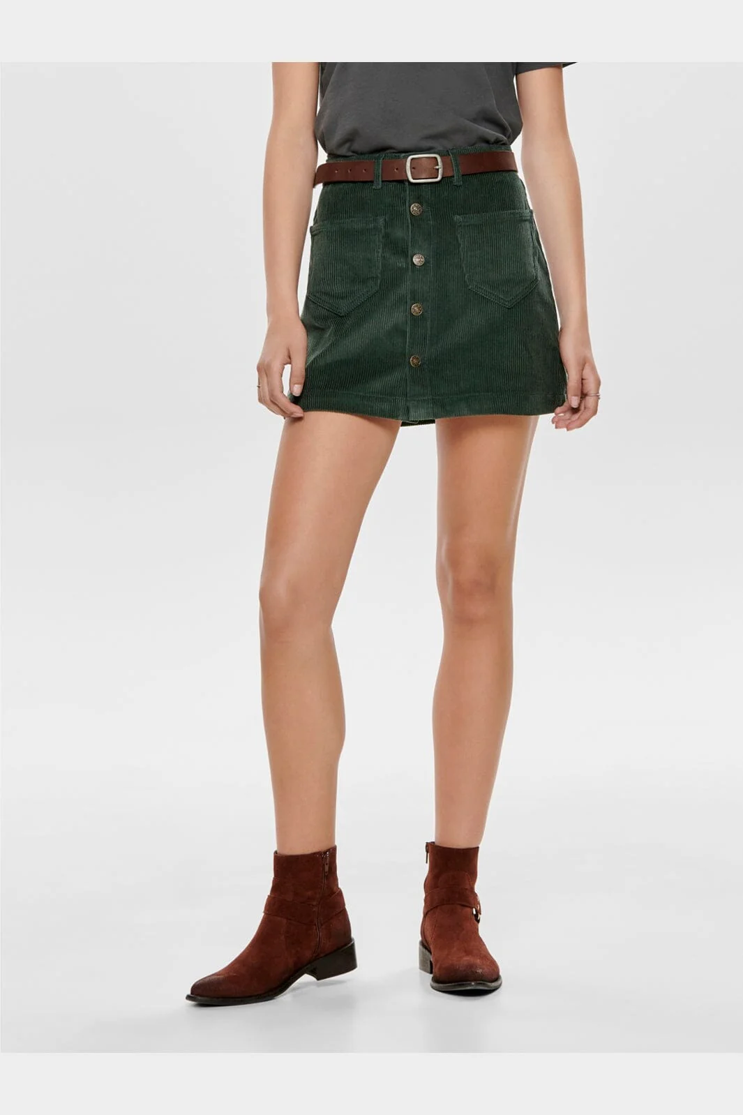 Only - Onlamazing Global Cord Skirt - 3204763 Green Gables - Image 2