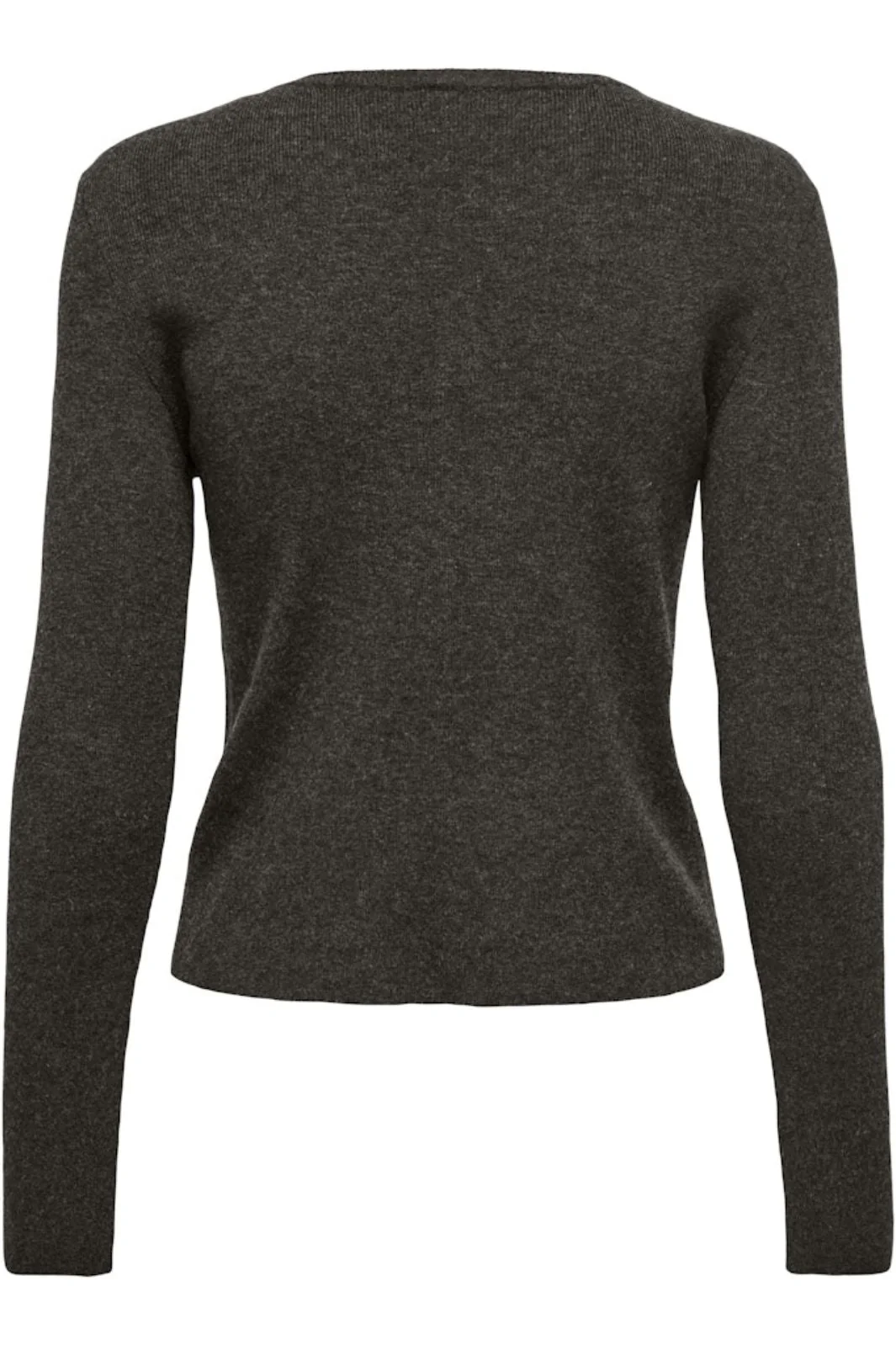 Only - Onlbillie Ls Fitted Cardigan Cc Knt - 4852649 Chocolate Torte Melange - Image 2