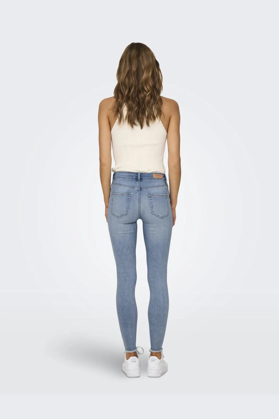 Only - Onlblush Mid Ak Rw Ds Rea685 - 4114577 Light Medium Blue Denim - Image 3