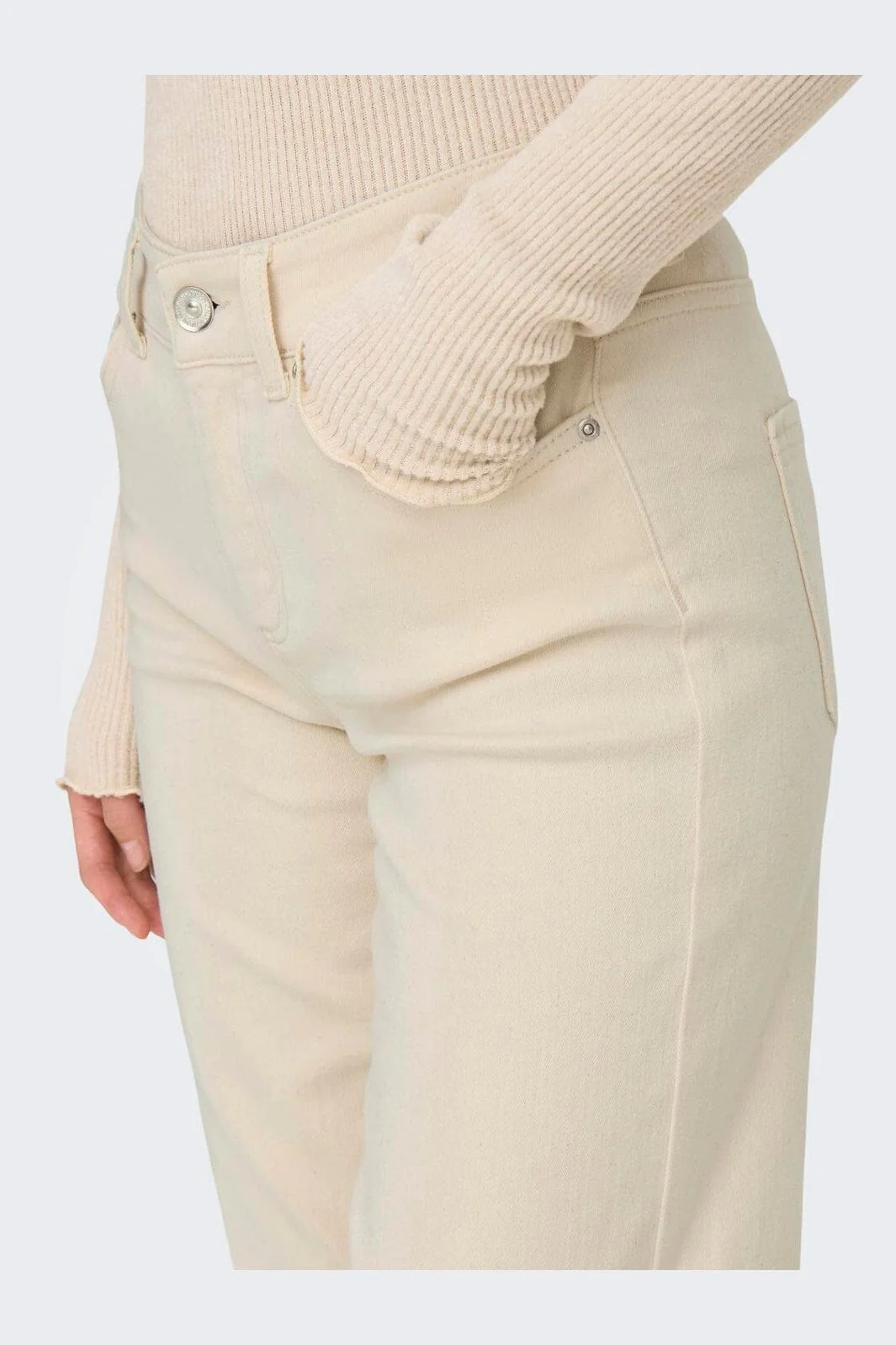 Only - Onlblush Mid Straight Dot - 4641414 Ecru - Image 6