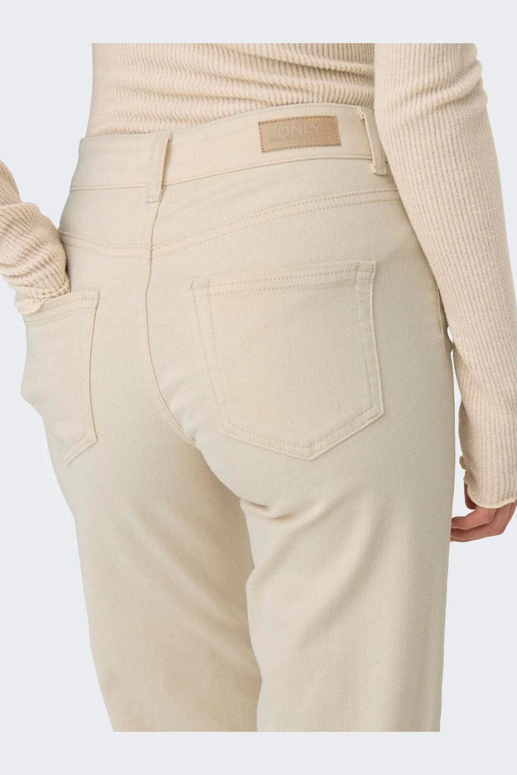 Only - Onlblush Mid Straight Dot - 4641414 Ecru - Image 7