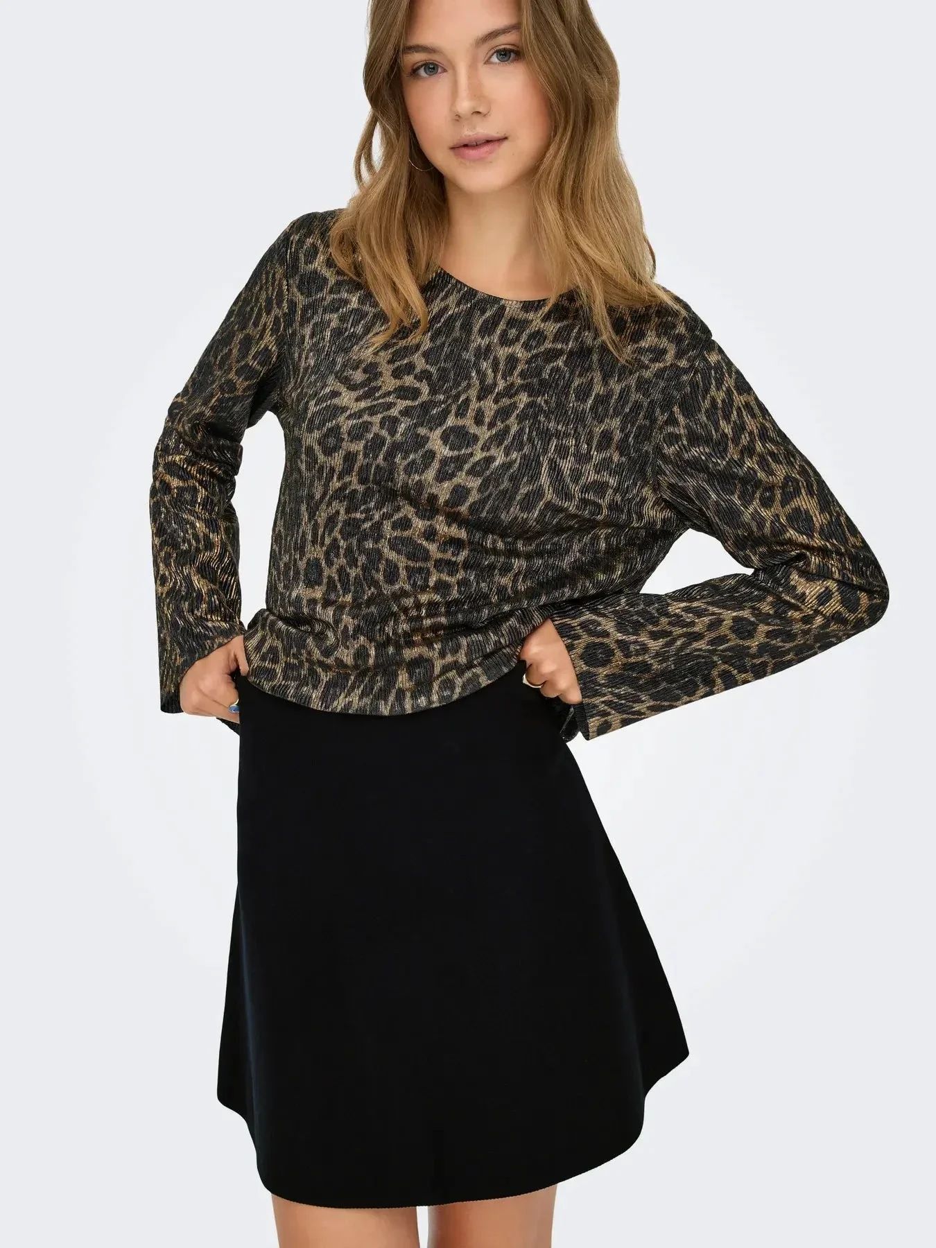Only - Onlcalina Skirt Knt - 4919404 Black - Image 3