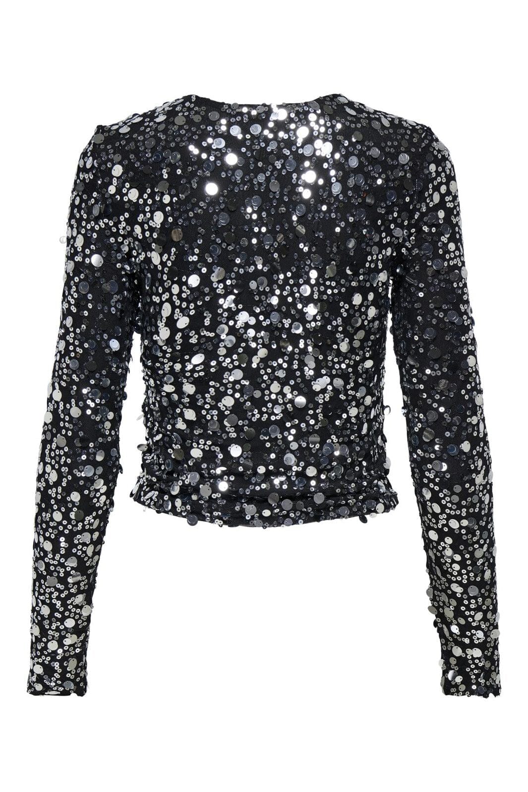 Only - Onlcatina Ls Sequins Top - 4866241 Silver - Image 2
