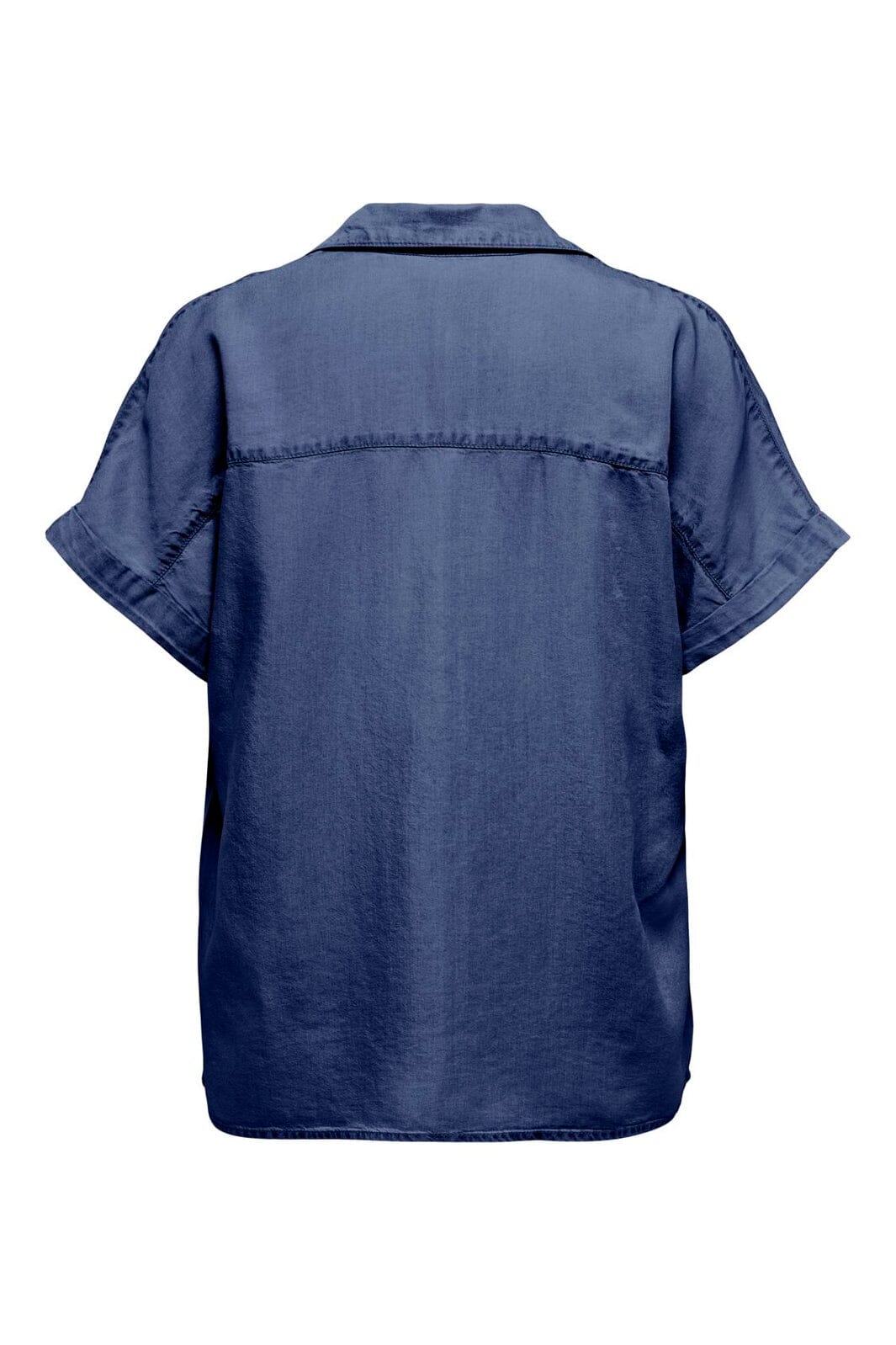 Only - Onlcharis Life Cap Sleeve Shirt Cc - 4977052 Dark Blue Denim - Image 2