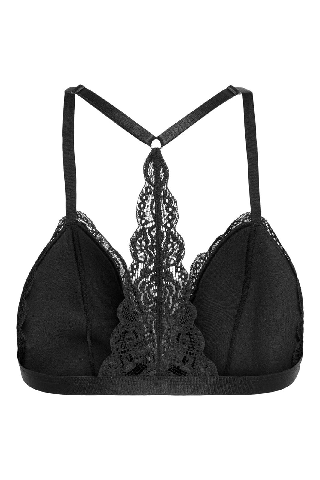Only - Onlchloe Lace Padded Racer Bralette Acc - 4926060 Black - Image 2