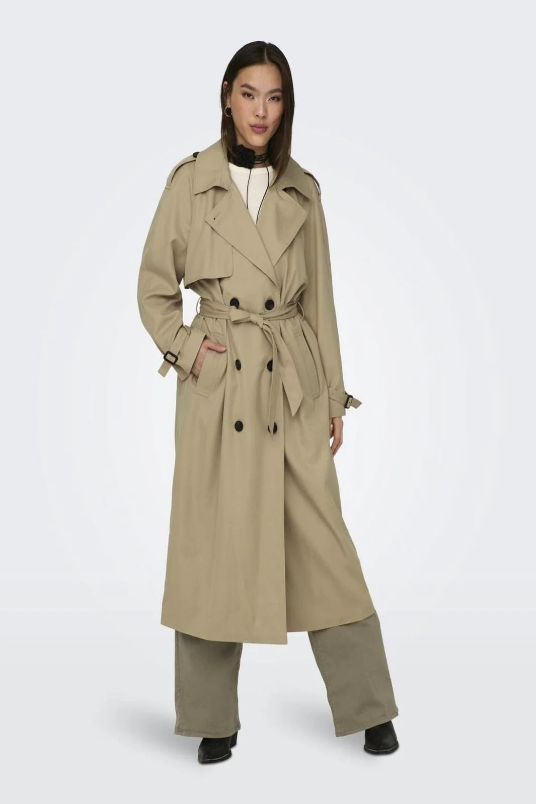 Only - Onlchloe Trenchcoat Double B. Otw - 3781745 Tannin - Image 6