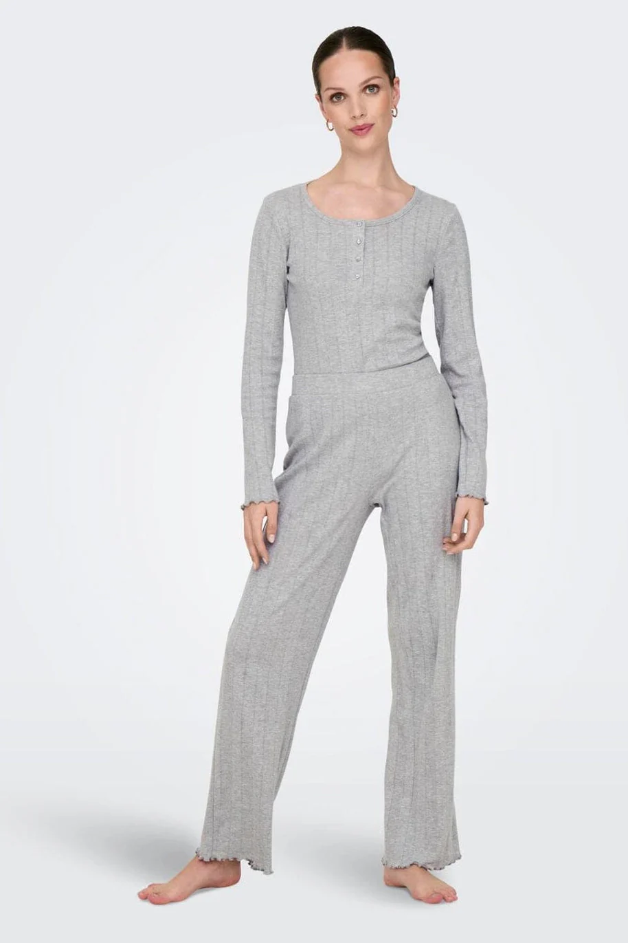 Only - Onlcozy Pyjamas Set Acc - 4655860 Light Grey Melange - Image 2