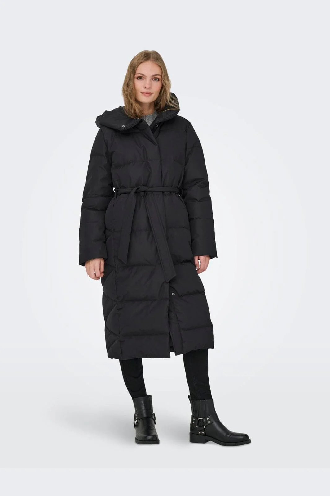 Only - Onldagmar Puffer Belt Down Coat - 4925200 Black - Image 2