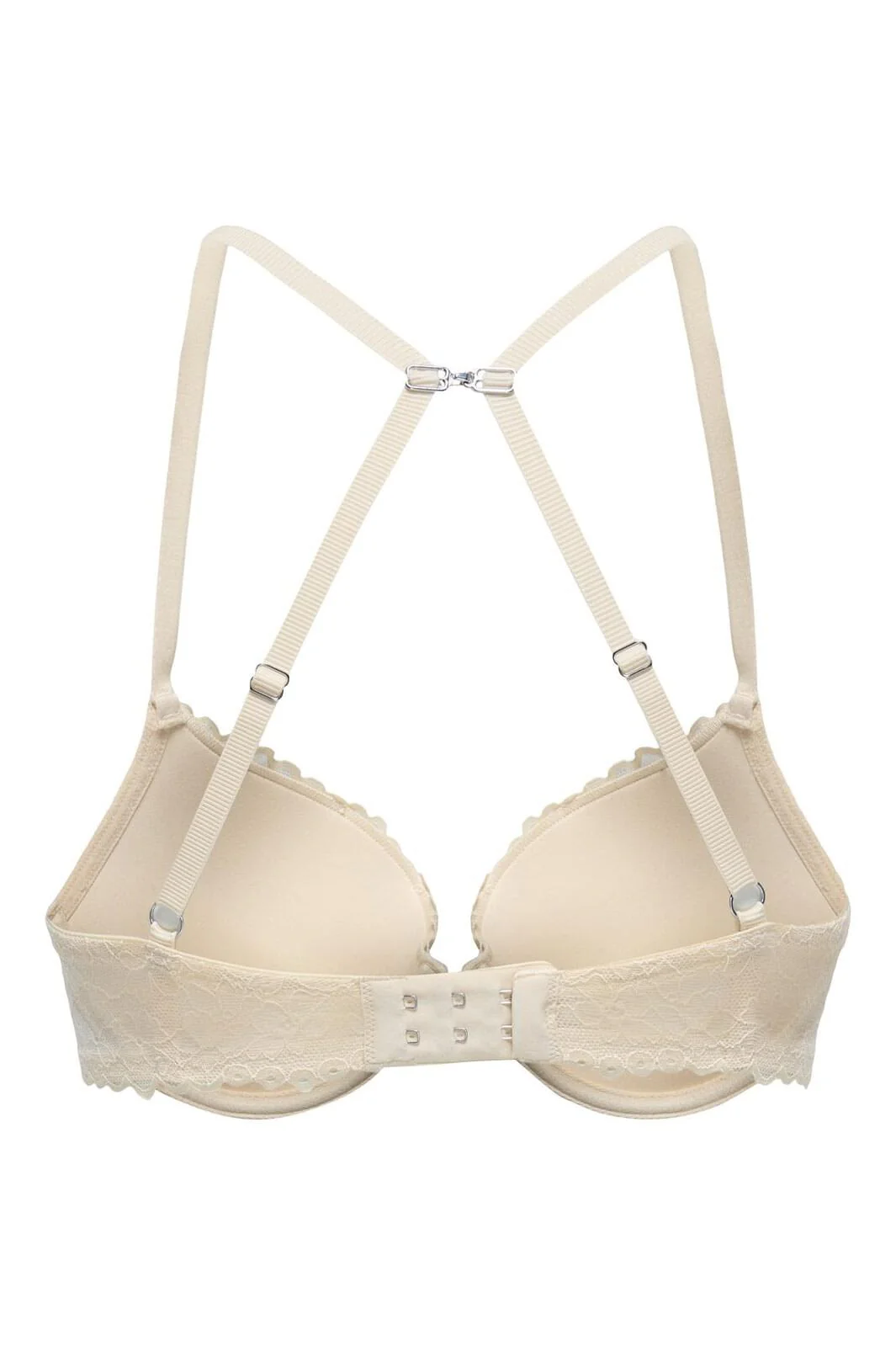 Only - Onldelicate Lace Push-Up Bra Acc - 4822267 Peach Taffy - Image 2
