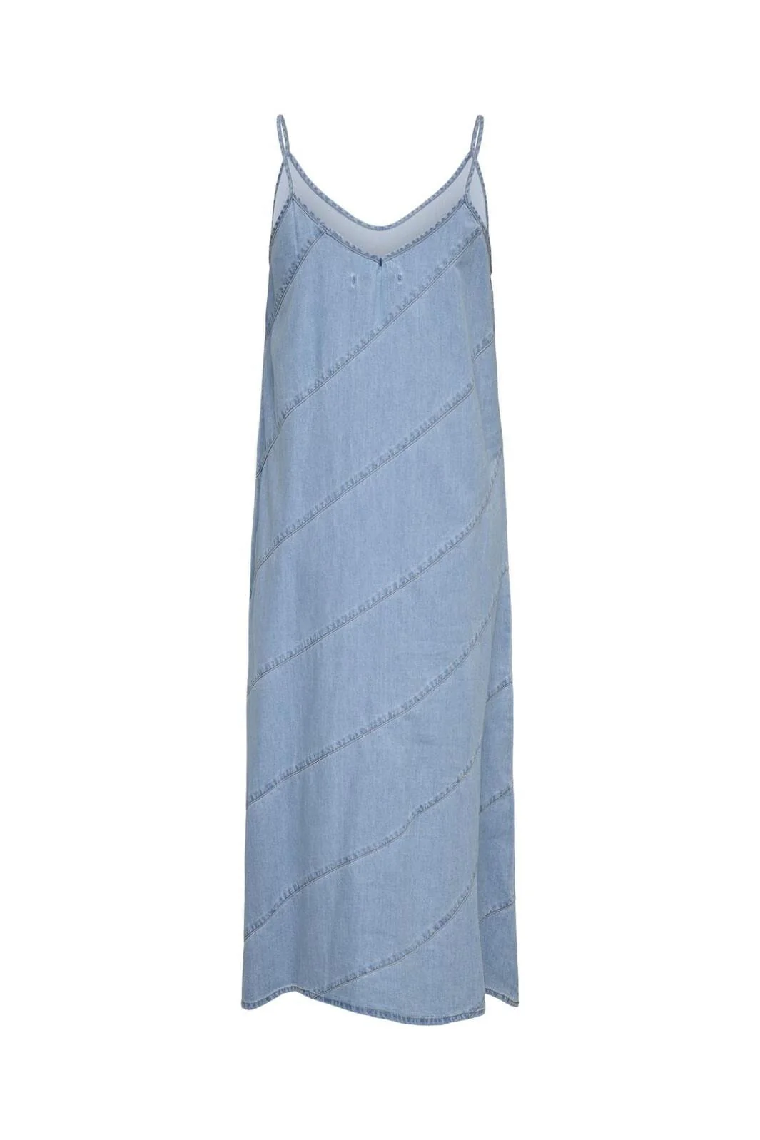 Only - Onldia Sl Cut Dress Lb Qyt 15348292 - 4769451 - Light Blue Denim - Image 2