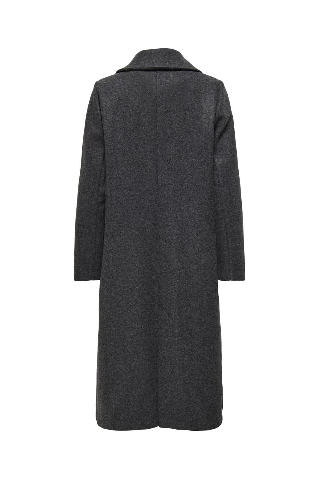 Only - Onlemma Life Reg. Long Coat - 4419727 Dark Grey Melange - Image 6