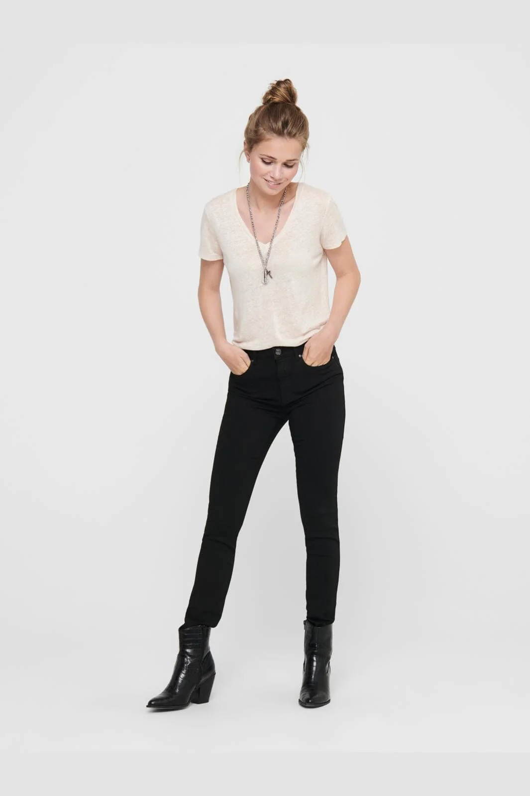 Only - Onlforever Black Life Sk - 179674 Black Denim - Image 4