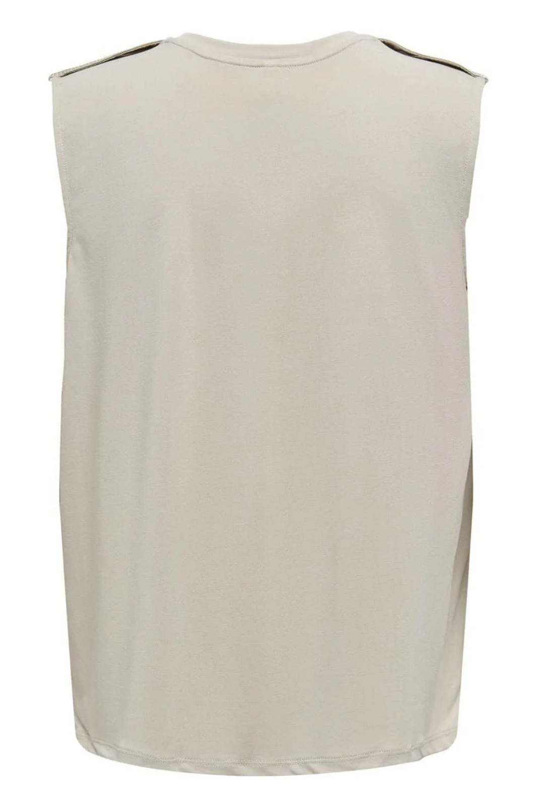 Only - Onlfree Life S/L Modal Satin Mix Top - 4736087 Feather Gray - Image 2