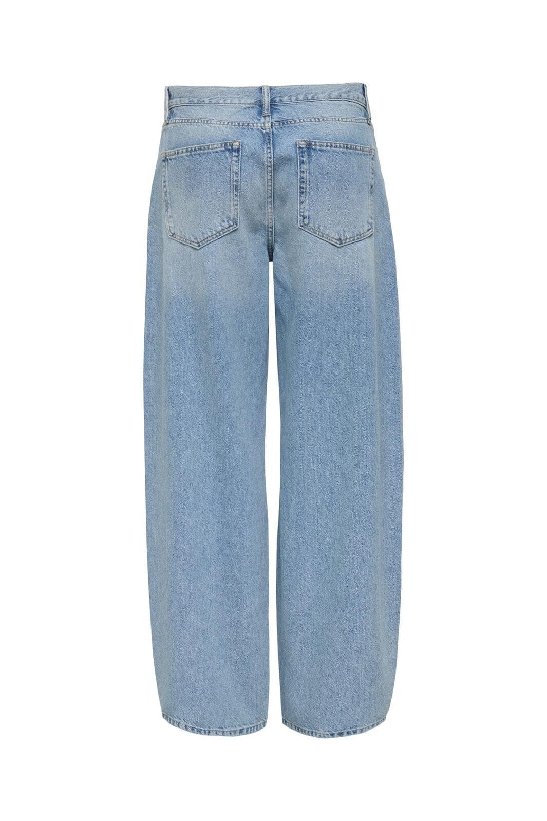 Only - Onlgianna Pleat Str Dot771 - 4845950 Light Medium Blue Denim - Image 2