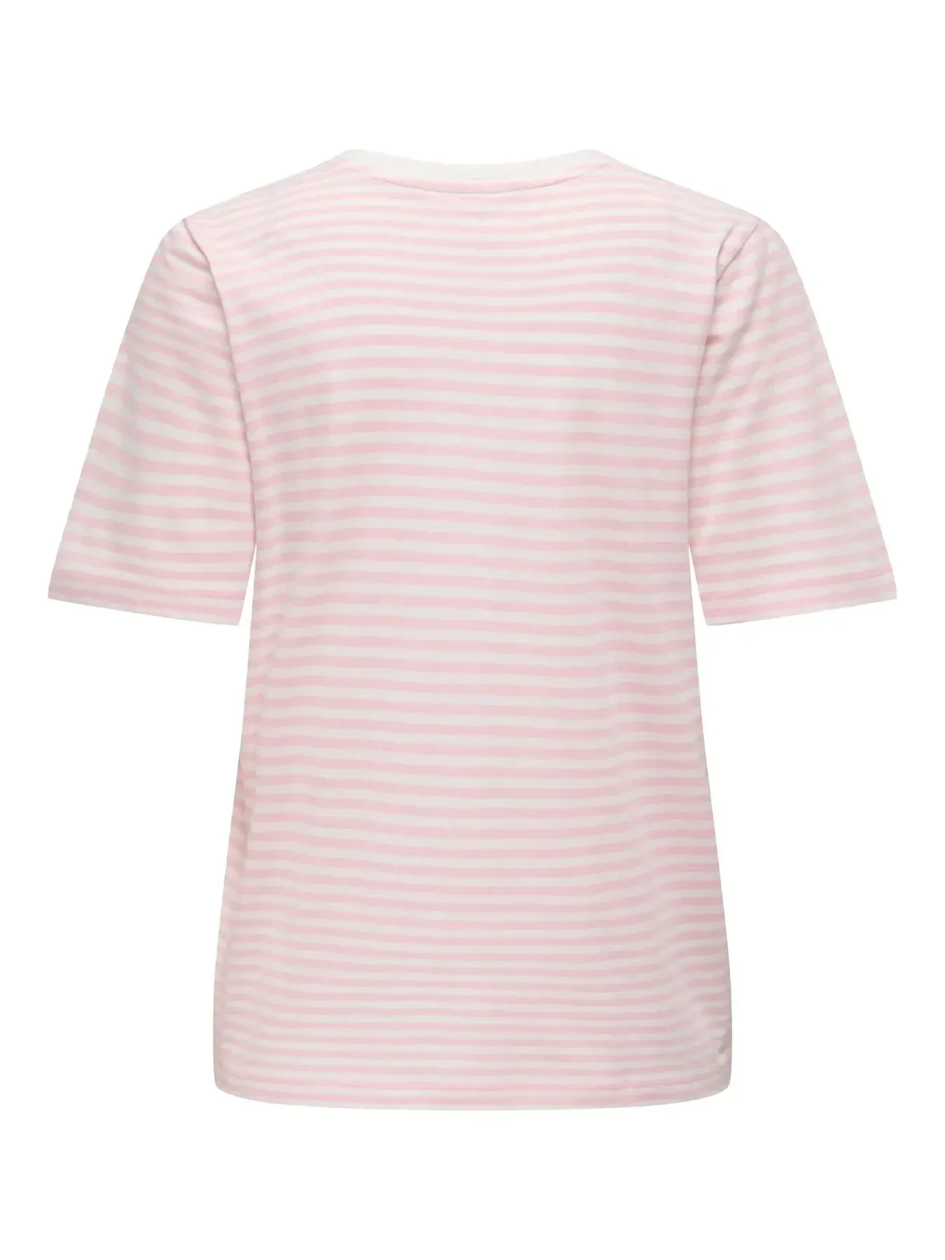 Only - Onlhappy Life S/S Emb Top - 5030048 Cloud Dancer Romance Rose + Cherry - Image 2