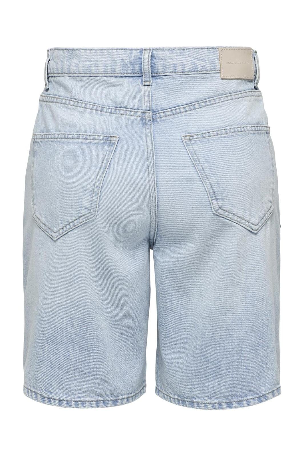 Only - Onlhope Rhs Loose Long Shorts Azg - 4720188 Light Blue Denim - Image 3