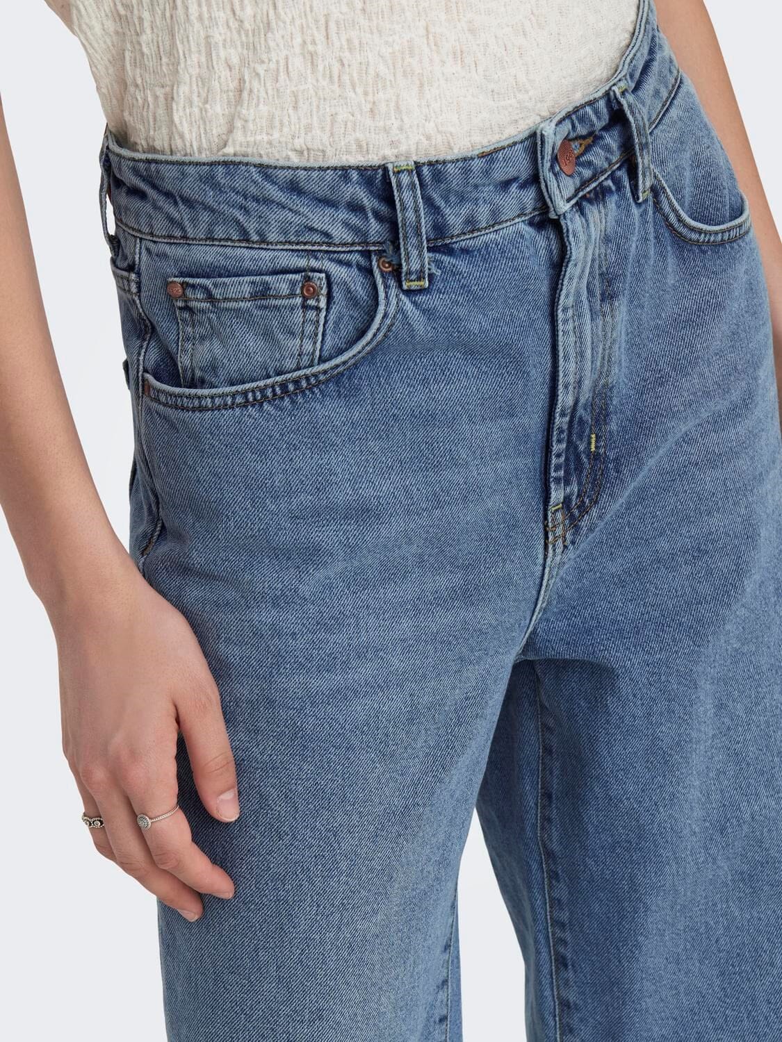 Only - Onlhope Wide Rea345 - 3562394 Light Blue Denim - Image 12