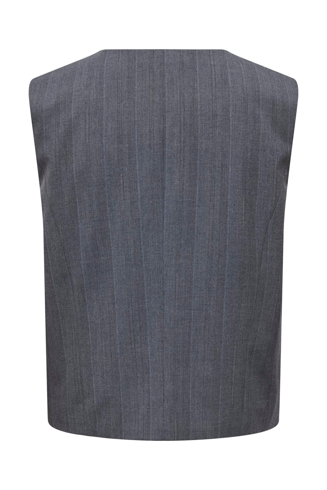 Only - Onljackie S/L Pinstr Asym Waistcoat Tlr - 5053850 Medium Grey Melange Pinstripe - Image 2
