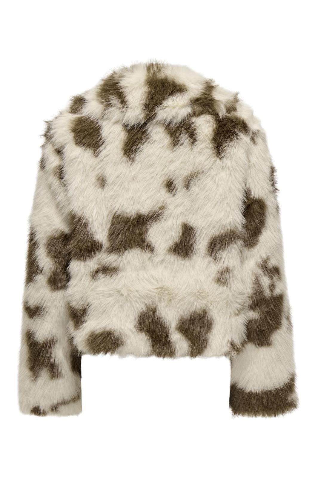 Only - Onljamie Faux Fur Jacket Cc - 4782991 Birch Cow - Image 3