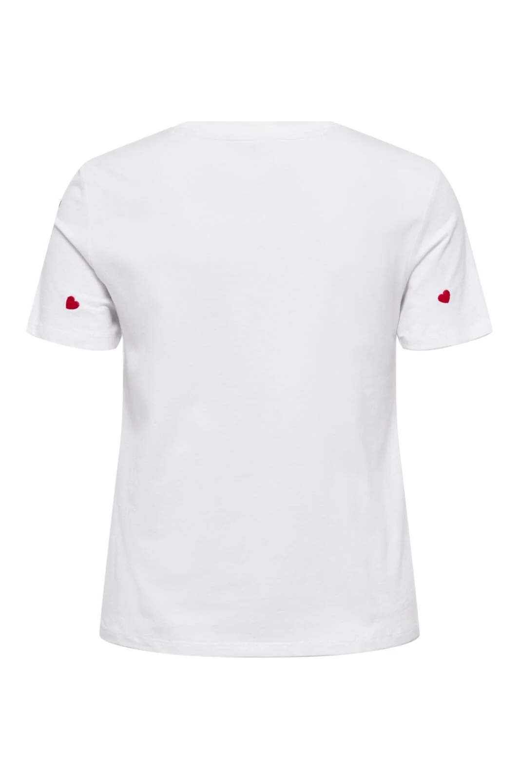 Only - Onlketty Life S/S O-Neck Top - 4170173 Bright White Heart - Image 2