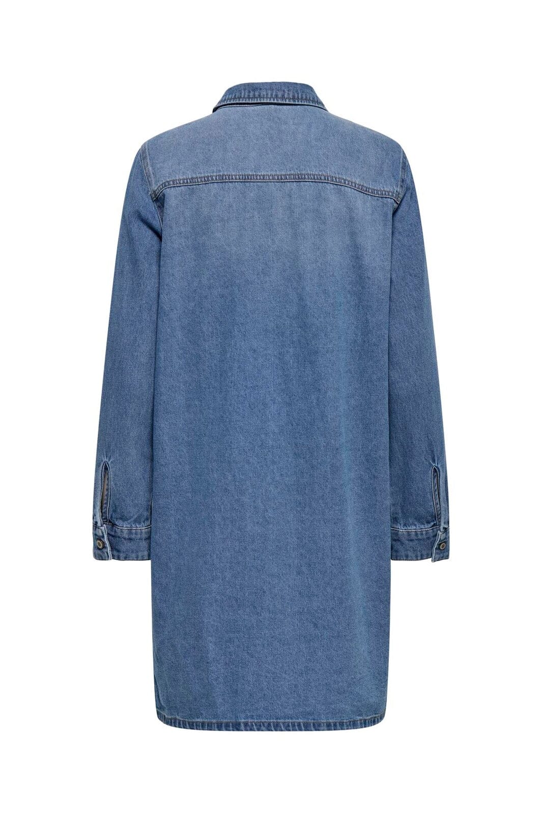 Only - Onllisa L/S Dress Gua - 4902964 Medium Blue Denim - Image 5