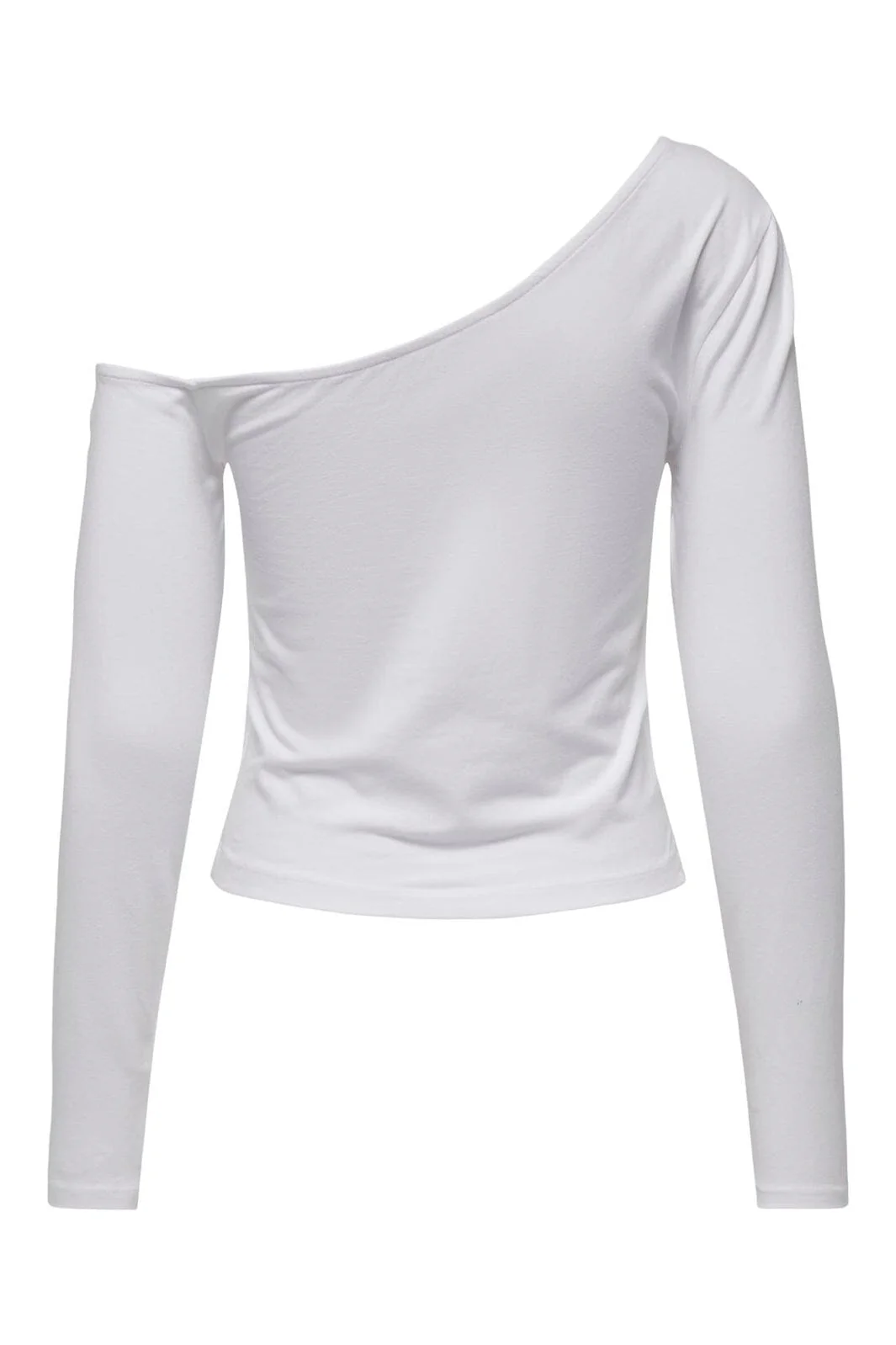 Only - Onllive Love Life L/S Oneshoulder Topjrs - 4710676 White - Image 2