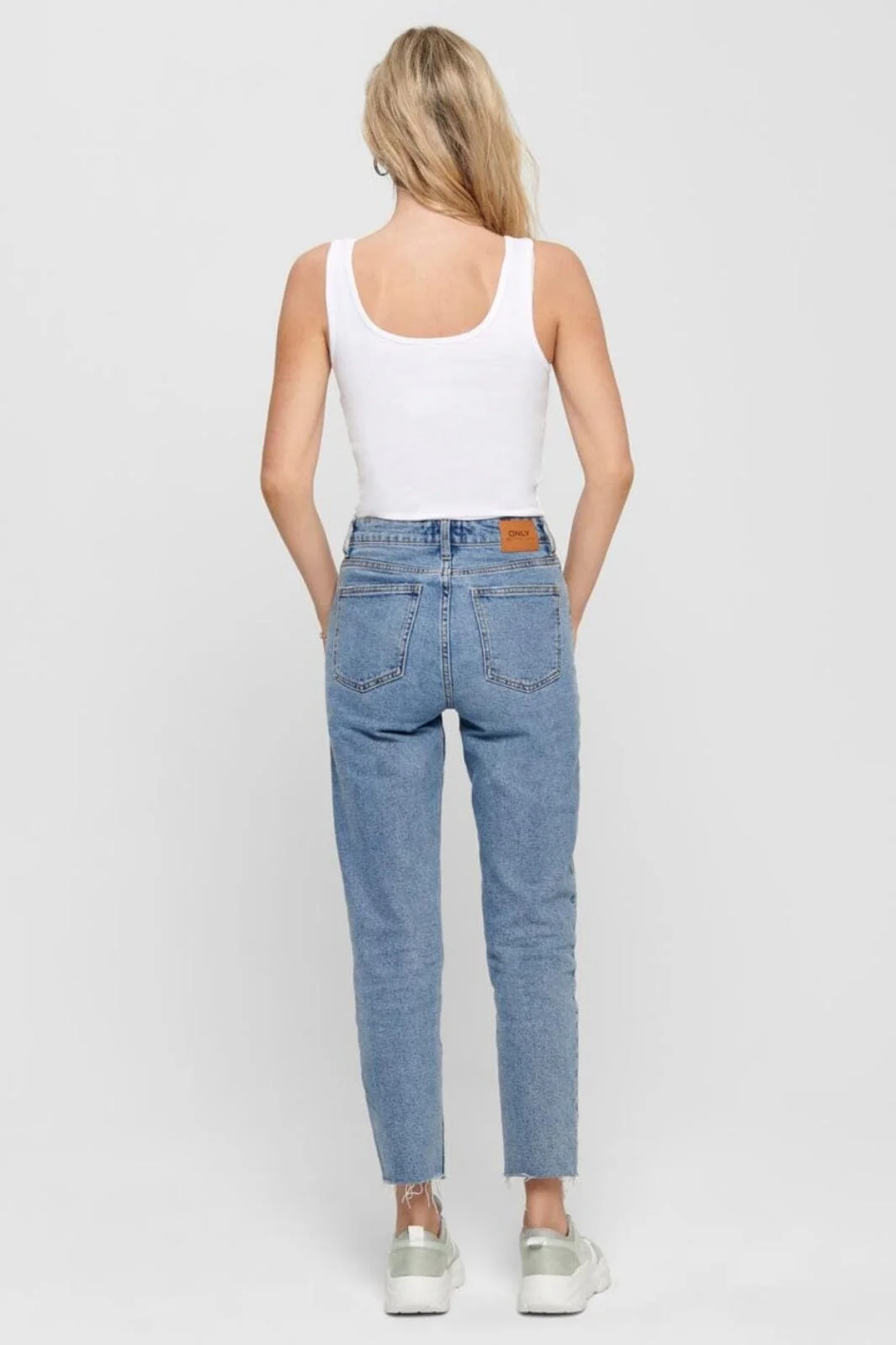 Only - Onllive Love S/L Tank Top - 1912221 White - Image 3
