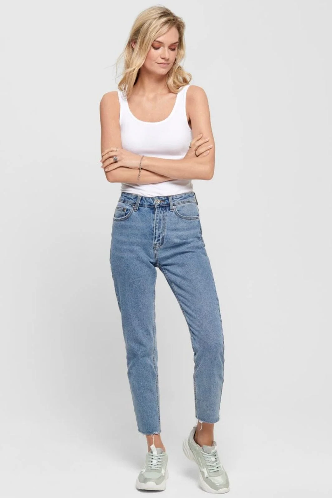 Only - Onllive Love S/L Tank Top - 1912221 White - Image 5