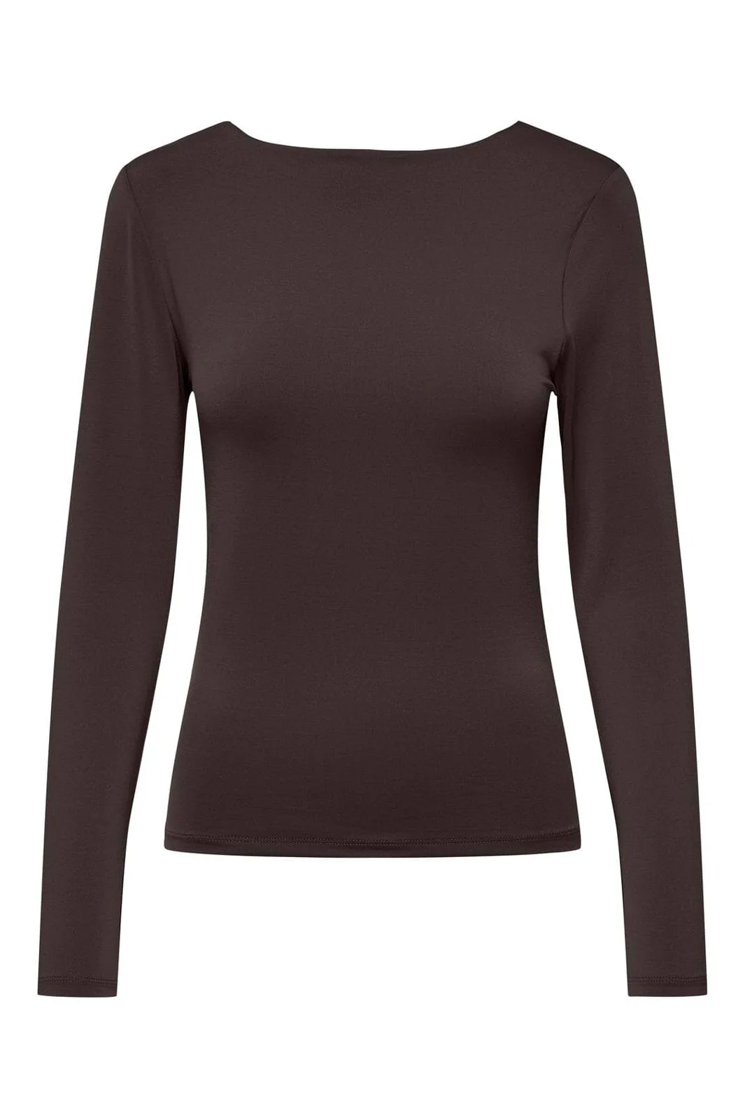 Only - Onllone 2-Way L/S Top - 4800393 Chocolate Torte - Image 3
