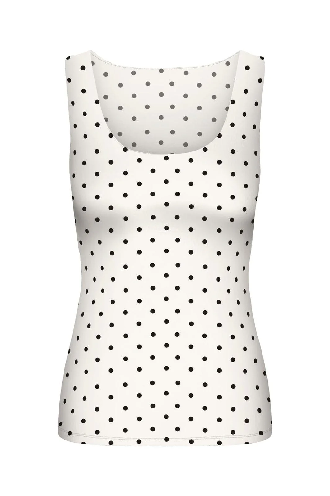 Only - Onllone 2-Way S/L Top - 5083276 Cloud Dancer Small Black Dots - Image 3