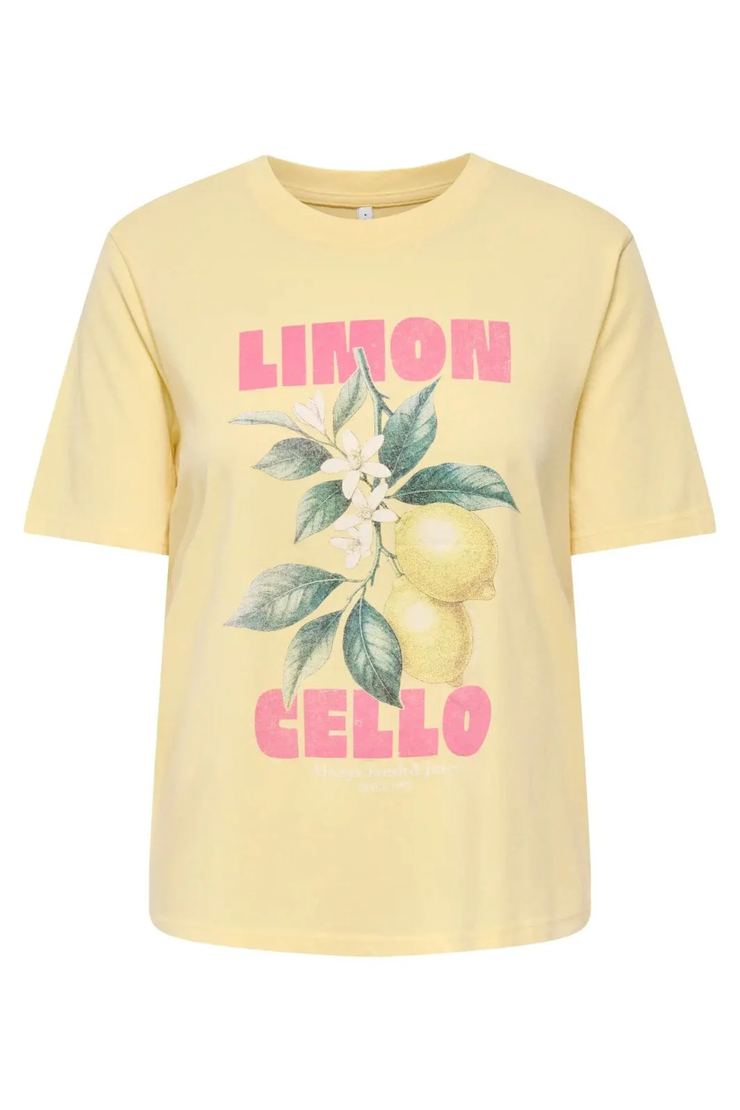 Only - Onllucy Life Monja Ss Top - 4962717 Sunlight Limoncello