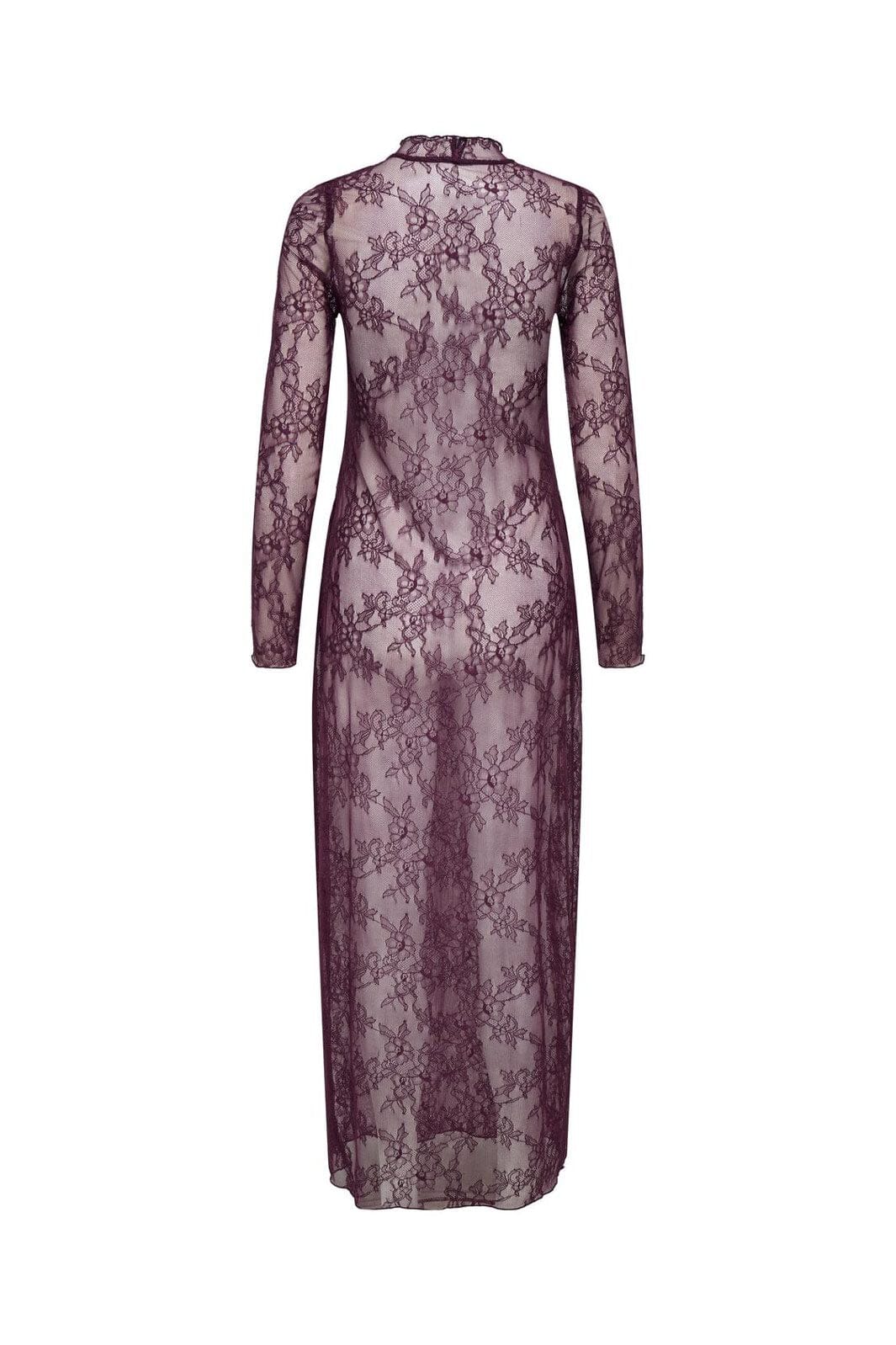 Only - Onllulu L/S Lace Dress - 4887101 Winetasting - Image 2