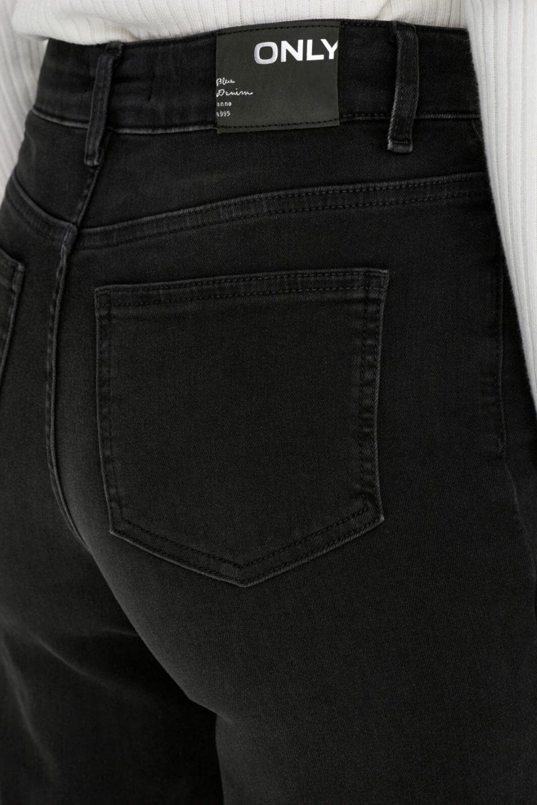 Only - Onlmadison Blush Wide Cro099 - 4283326 Washed Black - Image 3