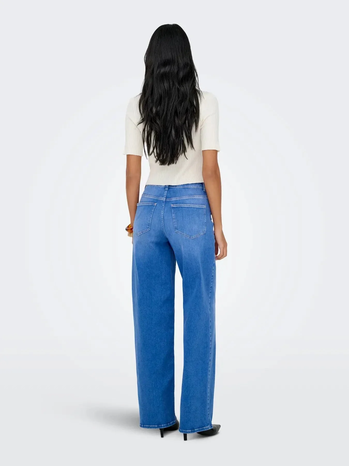 Only - Onlmadison Blush Wide Rea262 - 4902991 Special Bright Blue Denim - Image 5