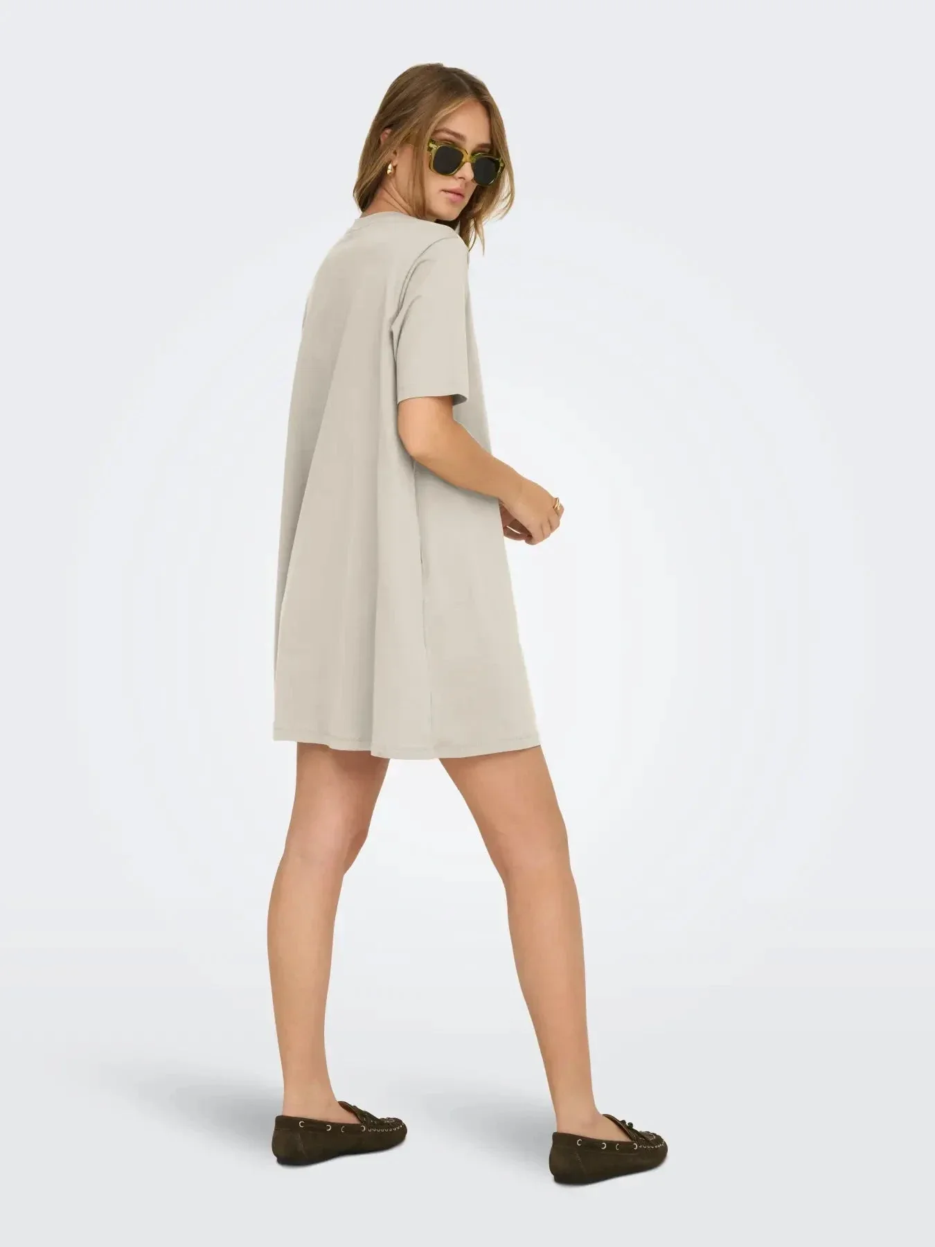 Only - Onlmara S/S Pocket Dress - 5020298 Peyote - Image 4