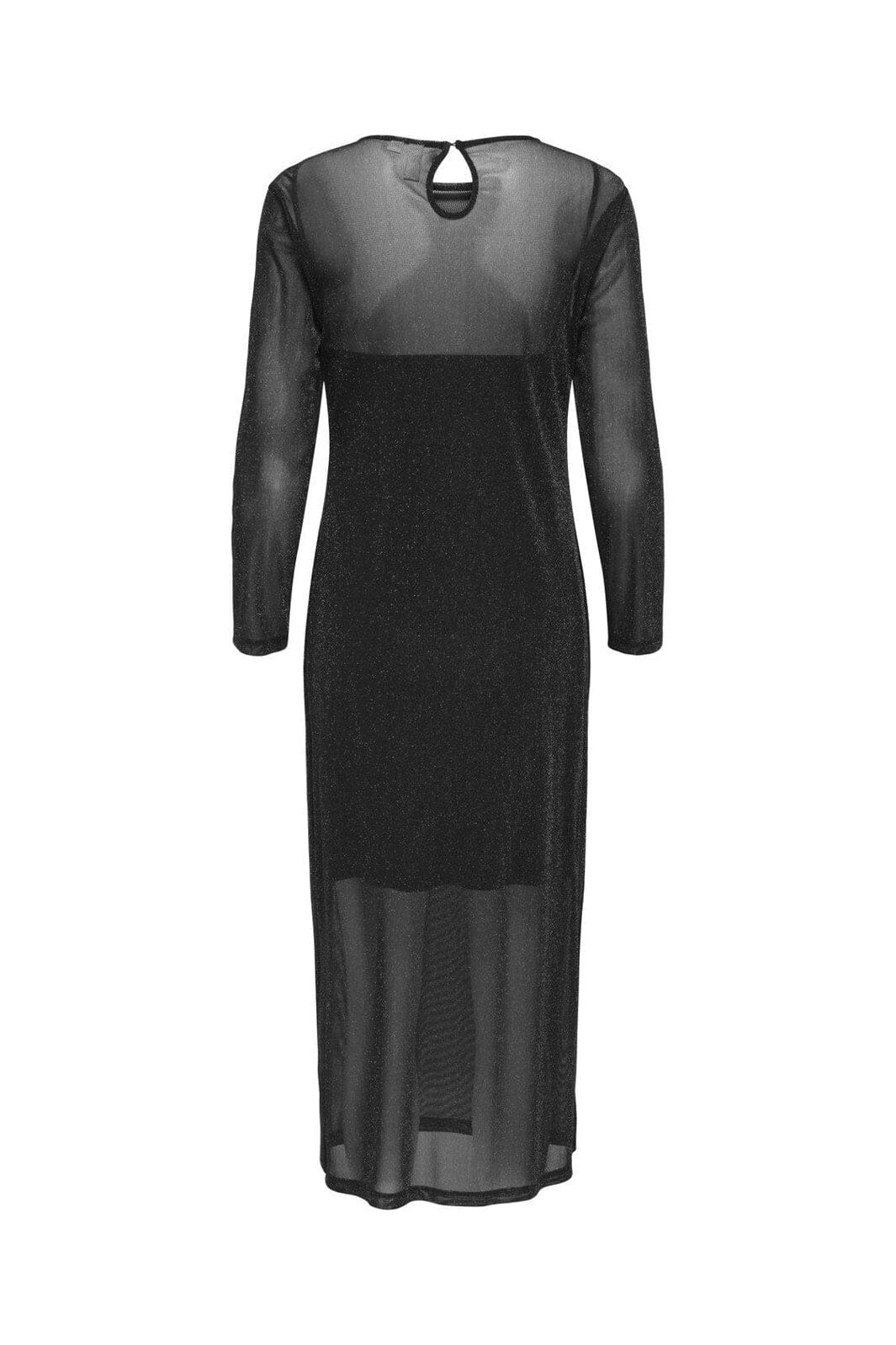 Only - Onlmella L/S Long Glit Dress - 4866232 Black - Image 2